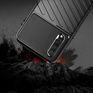 cofi1453 Bumper cofi1453® Hybrid Armor Etui SchutzHülle "Thunder" Case Bumper Cover Handyhülle Robust Rutschfest für Samsung Galaxy Note 20 (N980F)