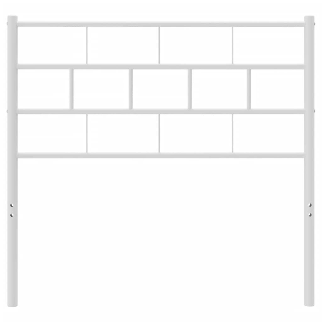 vidaXL Bett Ersatz-Kopfteil Metall Weiß 75 cm (1-tlg)