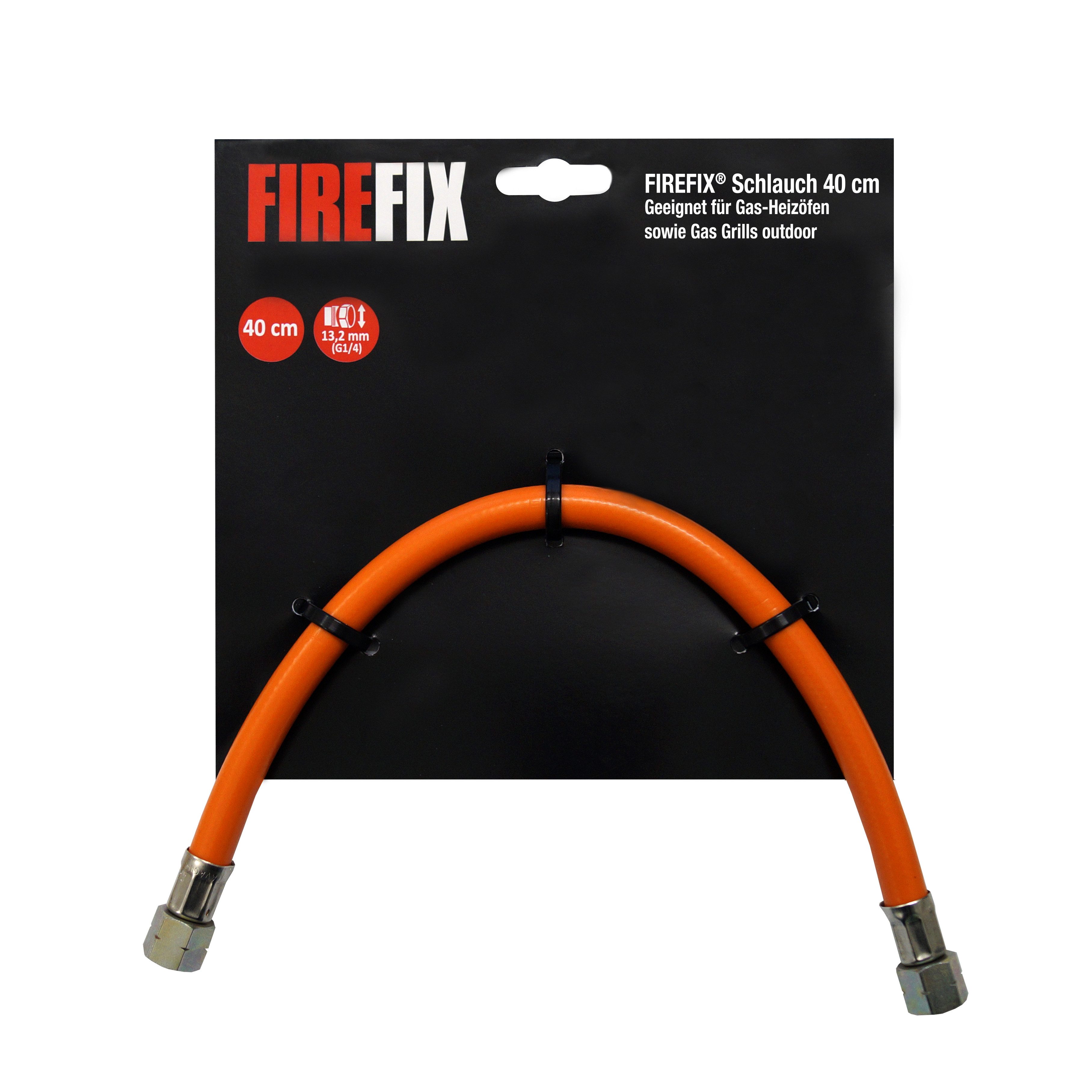 Firefix Schlauch, für Gas-Heizöfen, 40 cm Länge