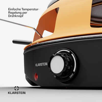 Klarstein Pizzaofen Marinara 3-in-1 Pizzaofen, Elektrischer Ofen Grill Raclette Backen 1200 W