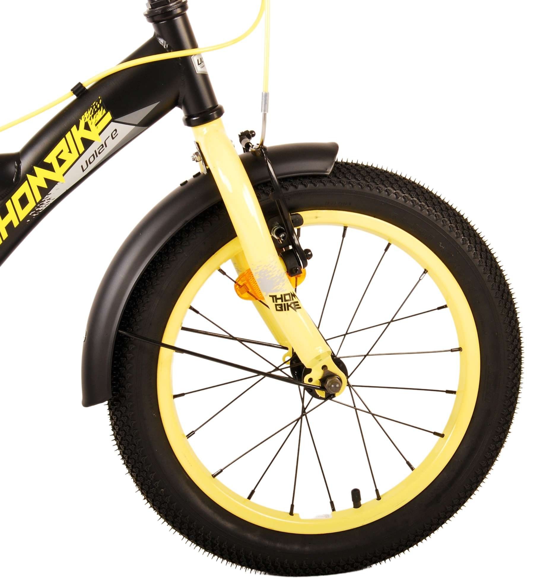 Volare Kinderfahrrad Thombike - Jungen - 16 oder 18 Zoll -bis 60 kg - 85% zusammengebaut, Luftbereifung, Stahlfelgen mit verstellbaren Speichen, 4 - 7 Jahre