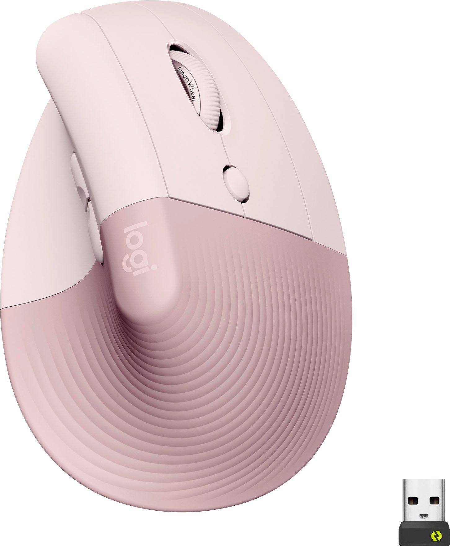 Logitech LIFT - ROSE/DARK ROSE ergonomische Maus (Bluetooth)