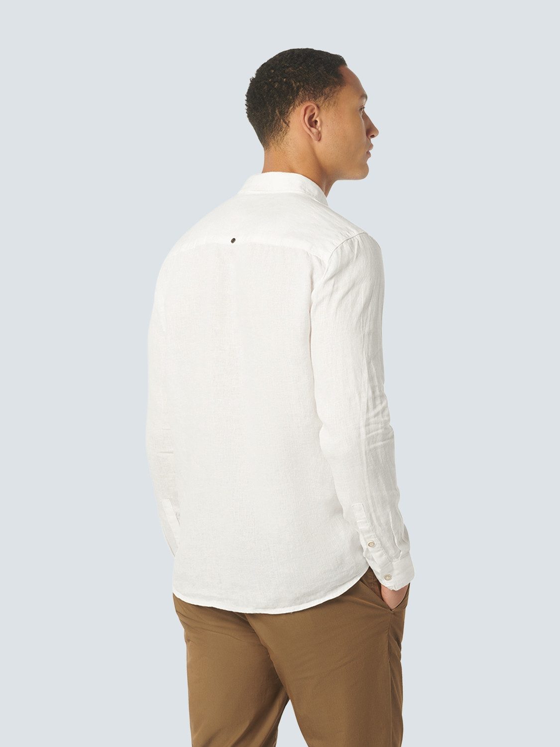 Langarmshirt Shirt Linen Solid