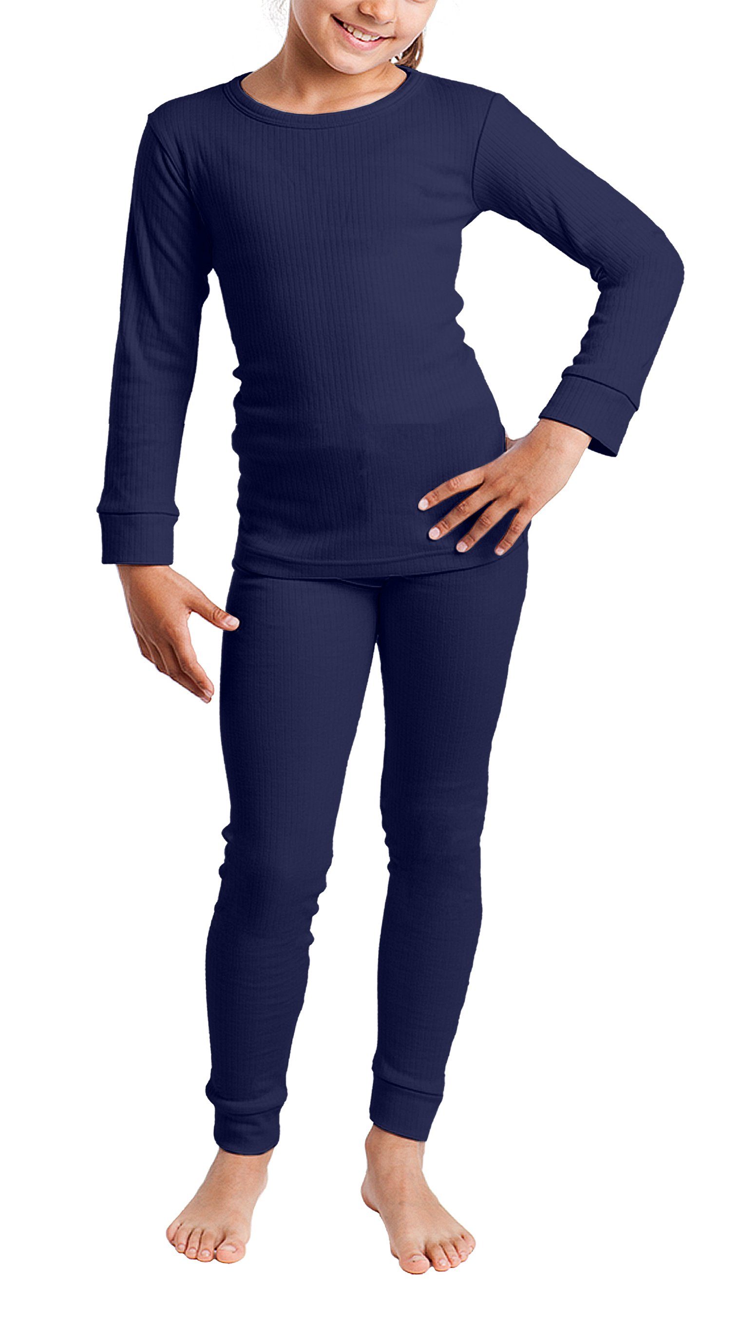 Cocain underwear Thermounterhose Warme lange Kinder Thermo Ski Unterwäsche lang Unterhose Unterhemd 100 (Packung, 2-St) warm weich gemütlich