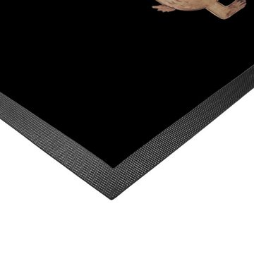 Fußmatte 50 x 75 cm Bären mit Hut - Schwarz - Geschenk, Vorbild, Vorleger, Sch, Mr. & Mrs. Panda, Höhe: 0.3 mm, Charakteristische Designs