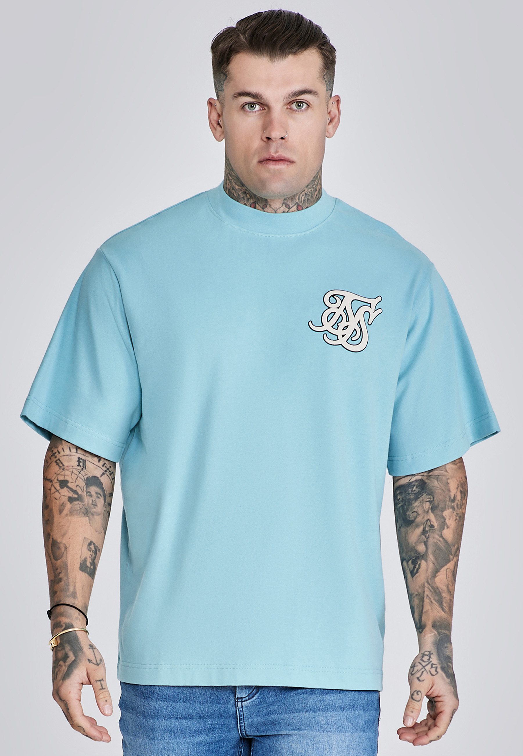 Siksilk T-Shirt SikSilk Herren Oversized T-Shirt