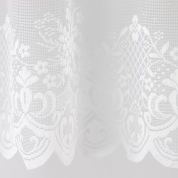 Scheibengardine Bistrogardinen Set Scheibengardinen Küchengardinen 2336 30, 50 x 160 cm Weiß, EXPERIENCE, Stangendurchzug (2 St), halbtransparent, Wirkware, Set
