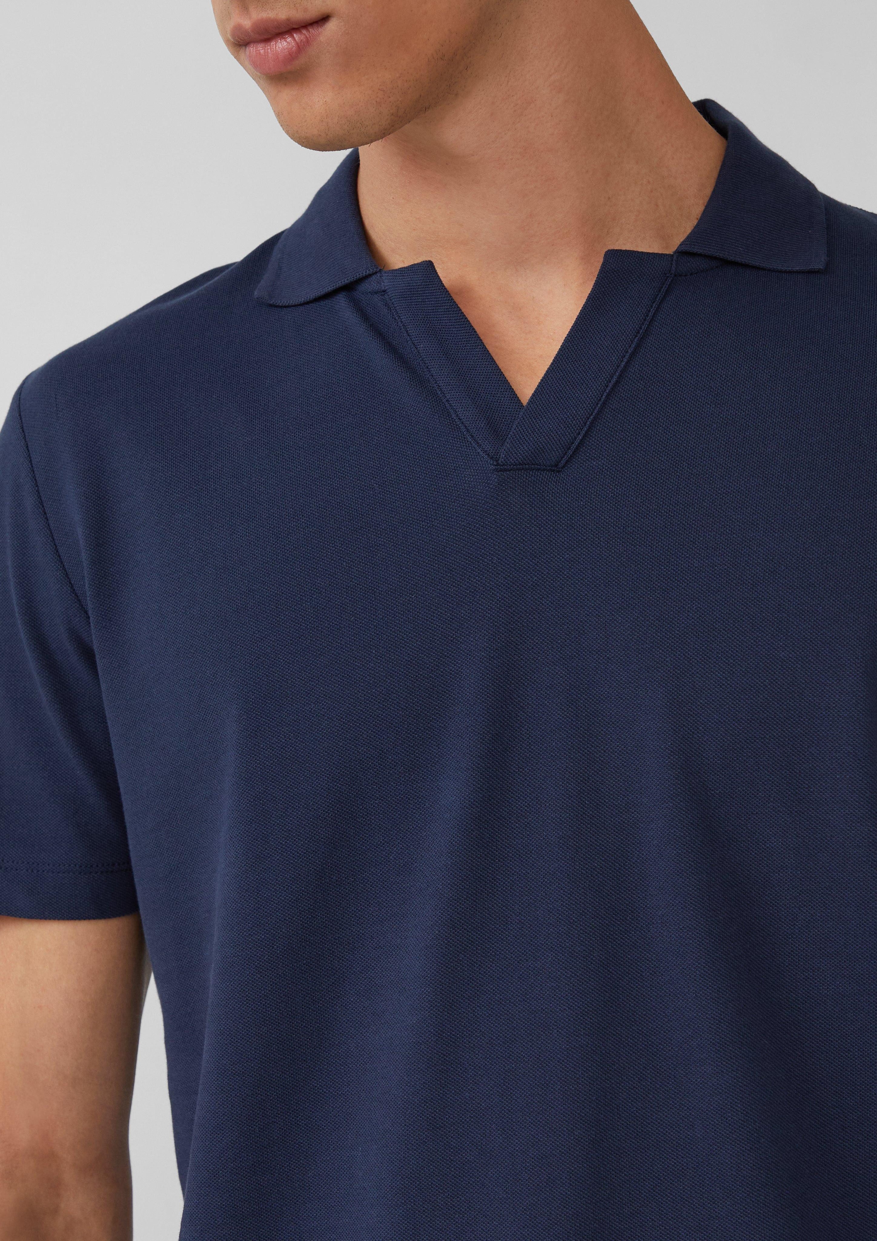 s.Oliver Kurzarmshirt Poloshirt aus Baumwolle mit günstig online kaufen