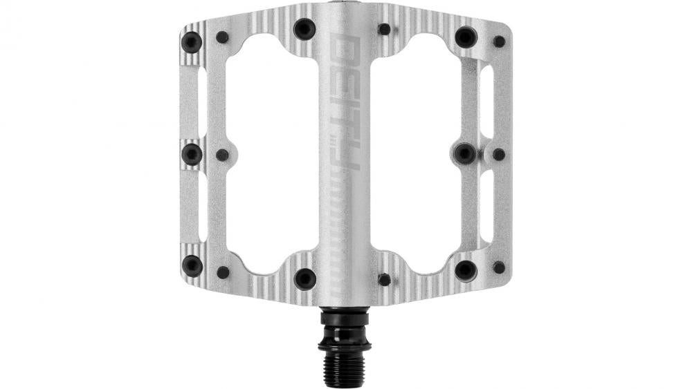 Deity Plattformpedale Deity Black Kat Plattformpedale Silber - 100 × 100 mm CNC-Alu, konkav