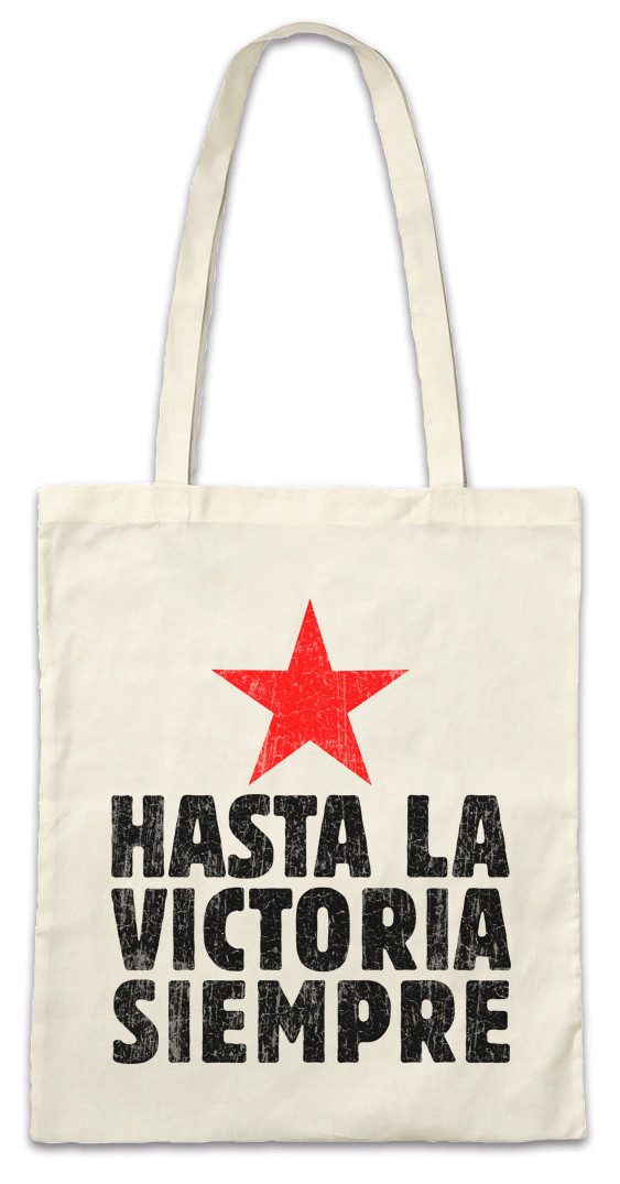 Urban Backwoods Beuteltasche Hasta La Victoria Siempre I Stofftasche Fidel Cuba Castro Portrait Che (1-tlg), Guevara Kuba Sozialismus Kommunismus