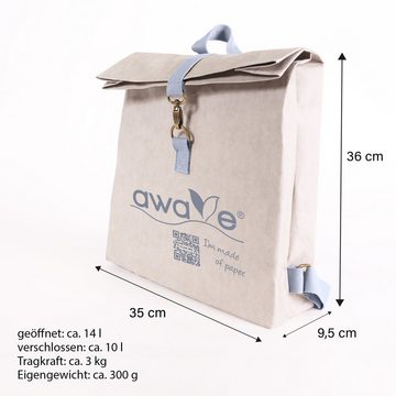 STONELINE Rucksack AWAVE® aus veganem Leder, waschbar, 10 l (1-tlg)
