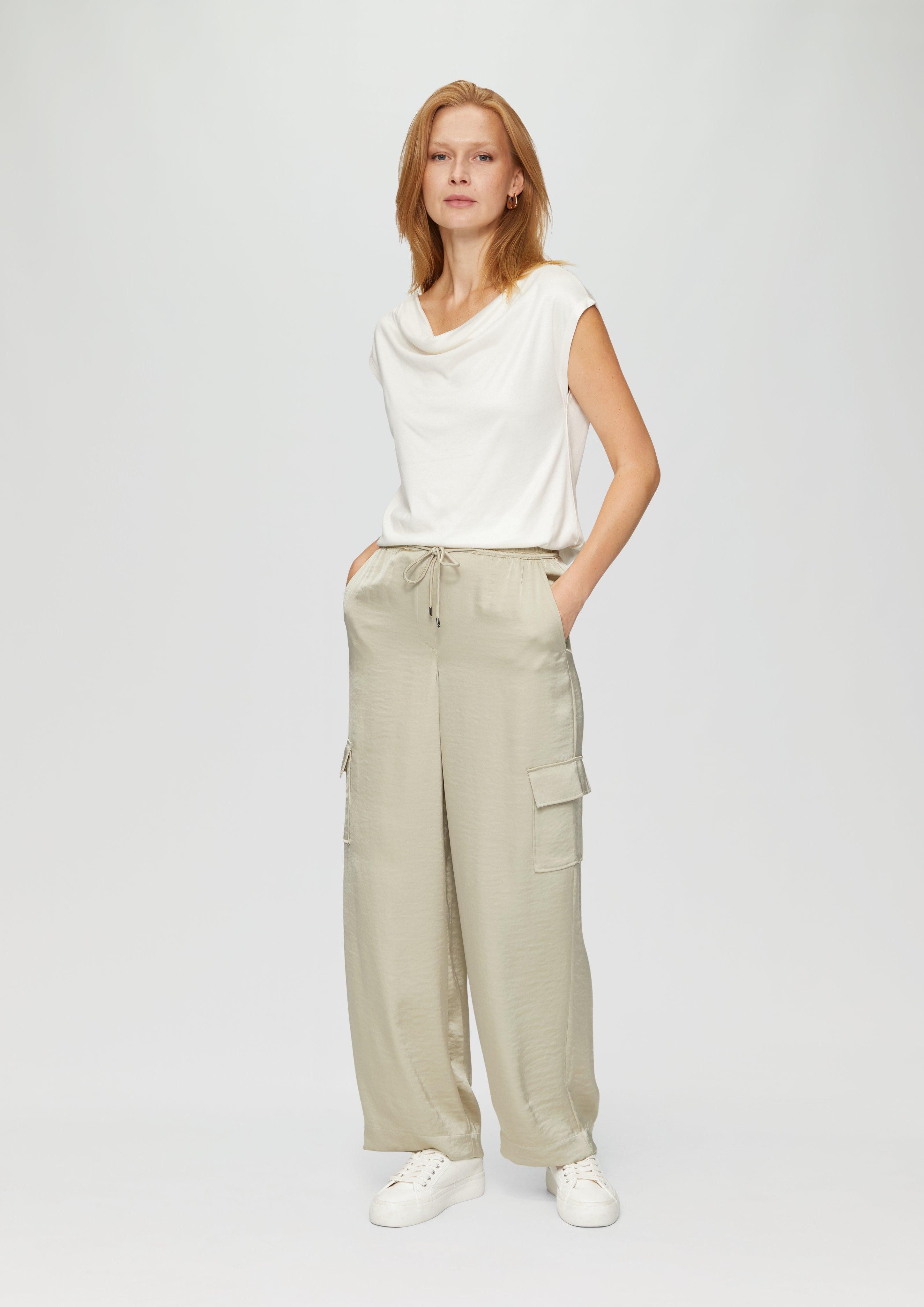s.Oliver BLACK LABEL 7/8-Hose Cargohose aus günstig online kaufen