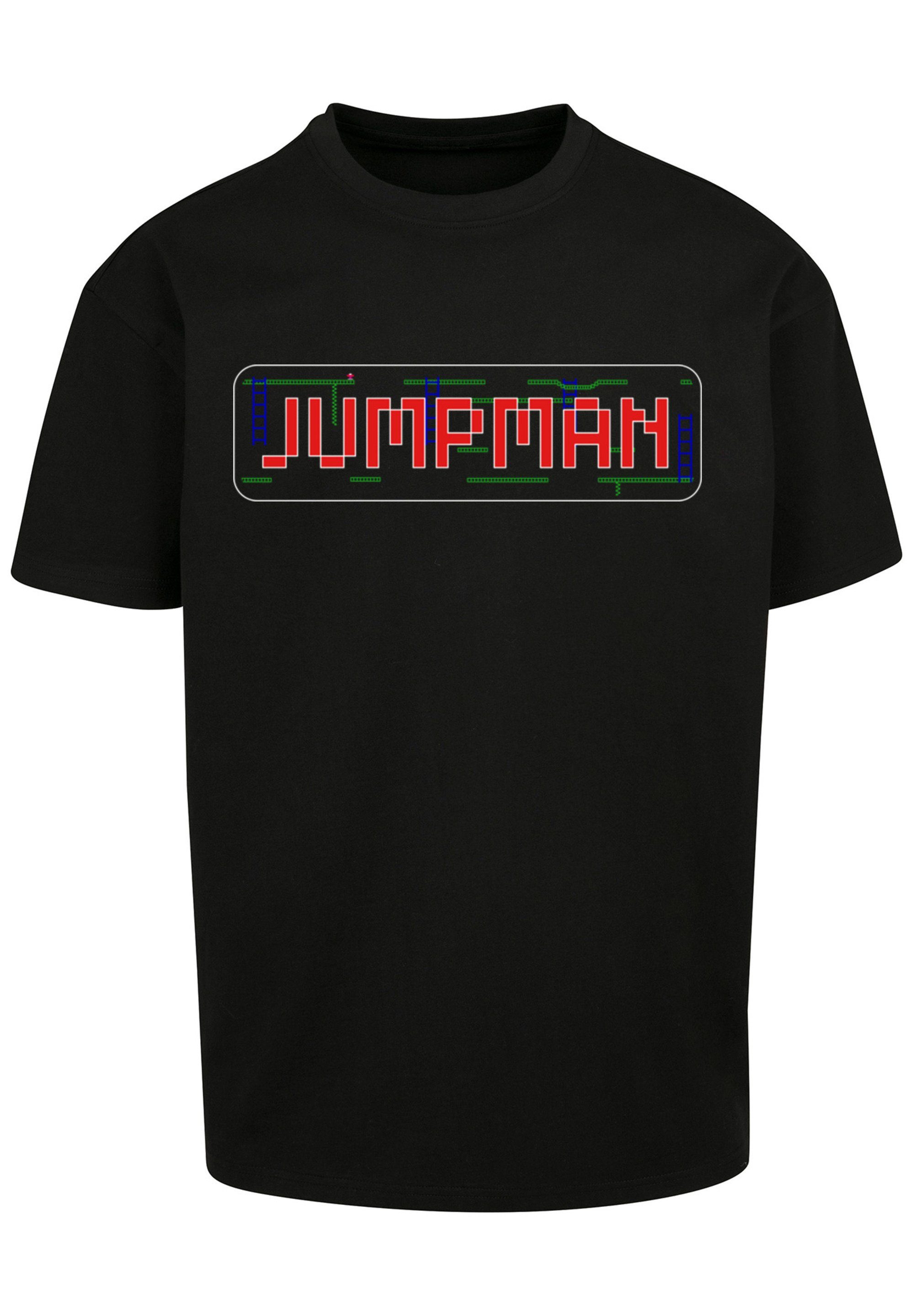 schwarz Print C64 Jumpman SEVENSQUARED F4NT4STIC T-Shirt Gaming Retro