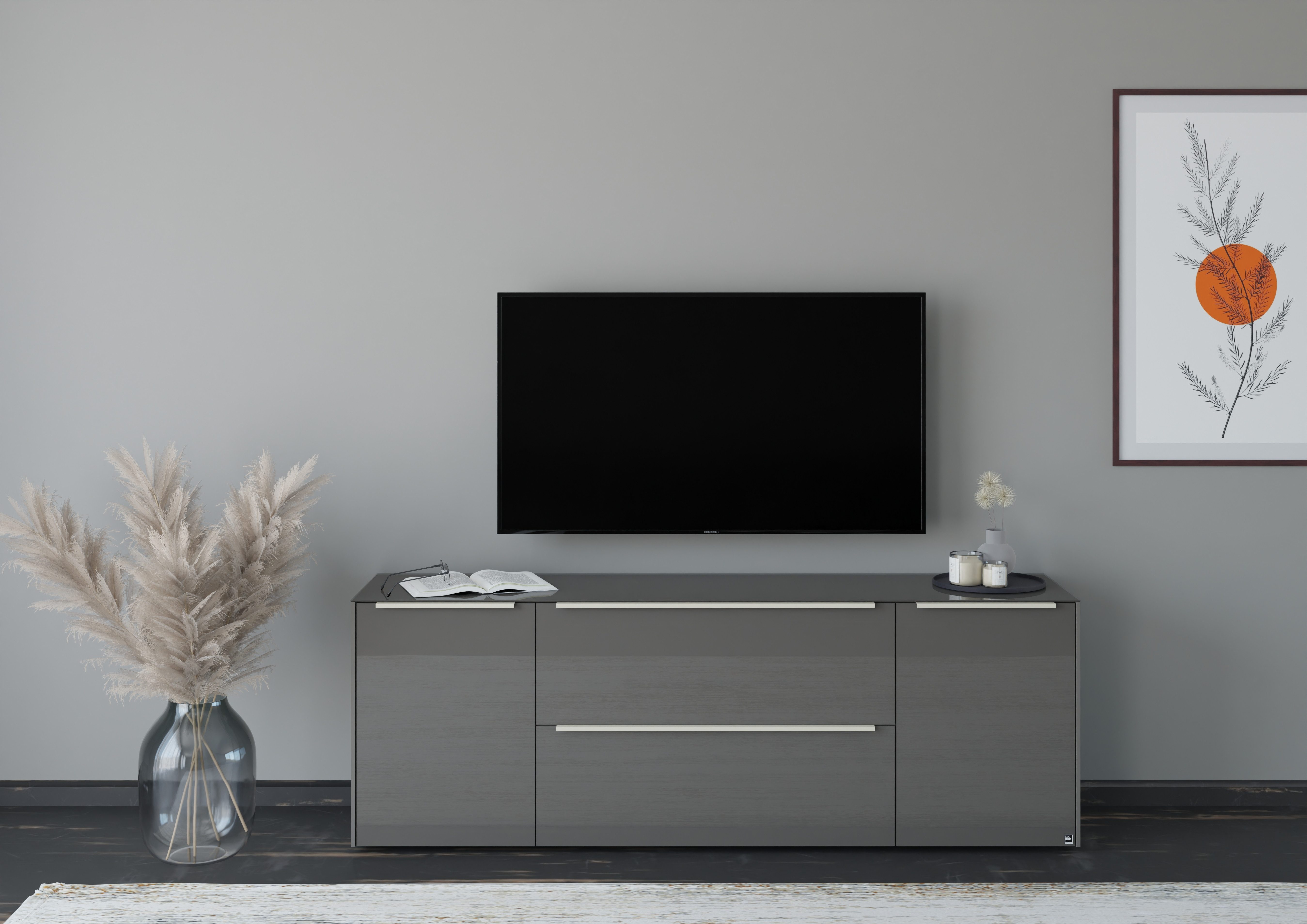 set one by Musterring Lowboard Reno (1 St), Mit Gleitern und in verschiedenen Farben erhältlich