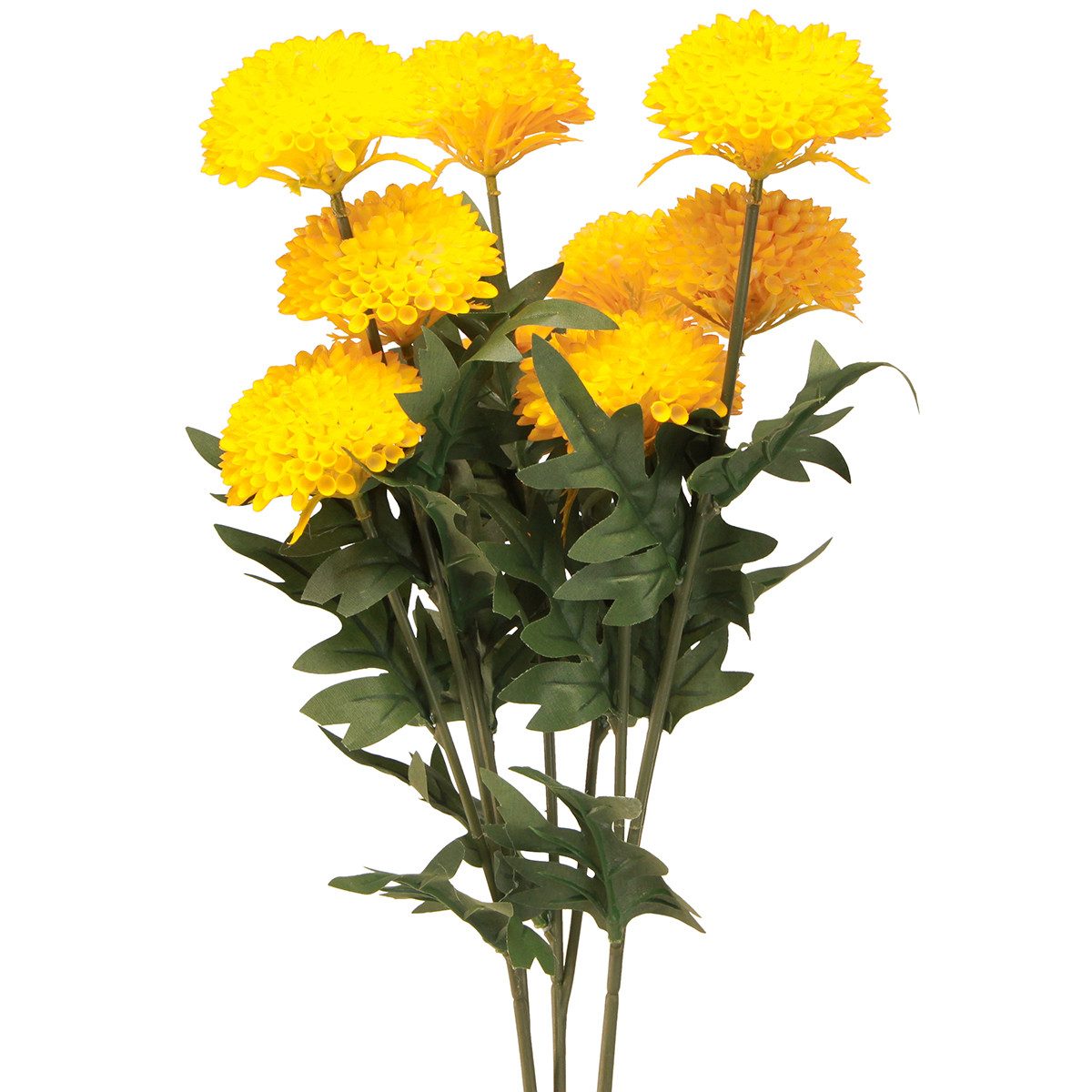 Kunstblume Dahlie Künstlich Deko Blumen Gelb L64cm 3er Set - Elegante, 3 Stück, Florists Products, Höhe 32 cm