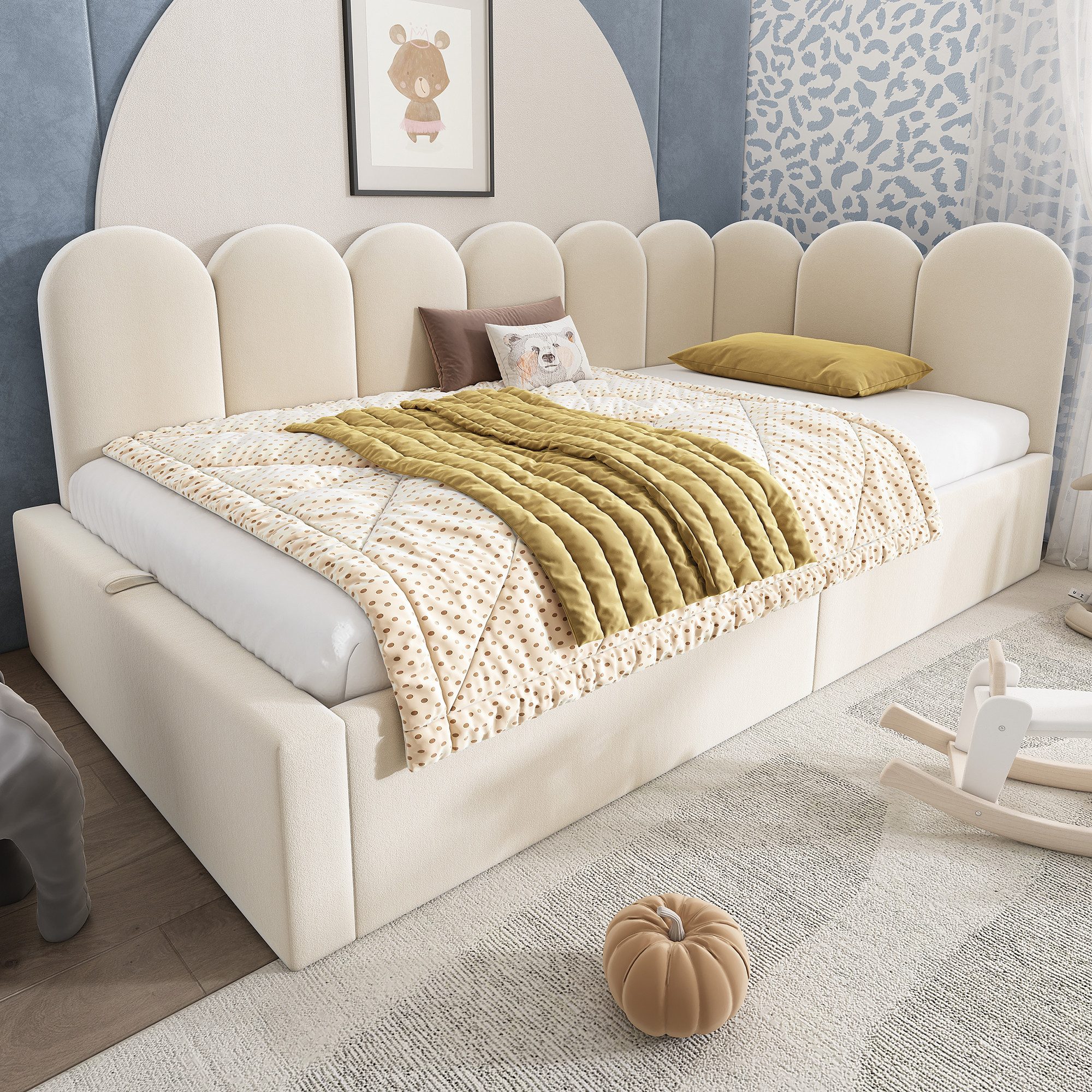Flieks Polsterbett, Tagesbett Schlafsofa Daybett 90x190cm günstig online kaufen