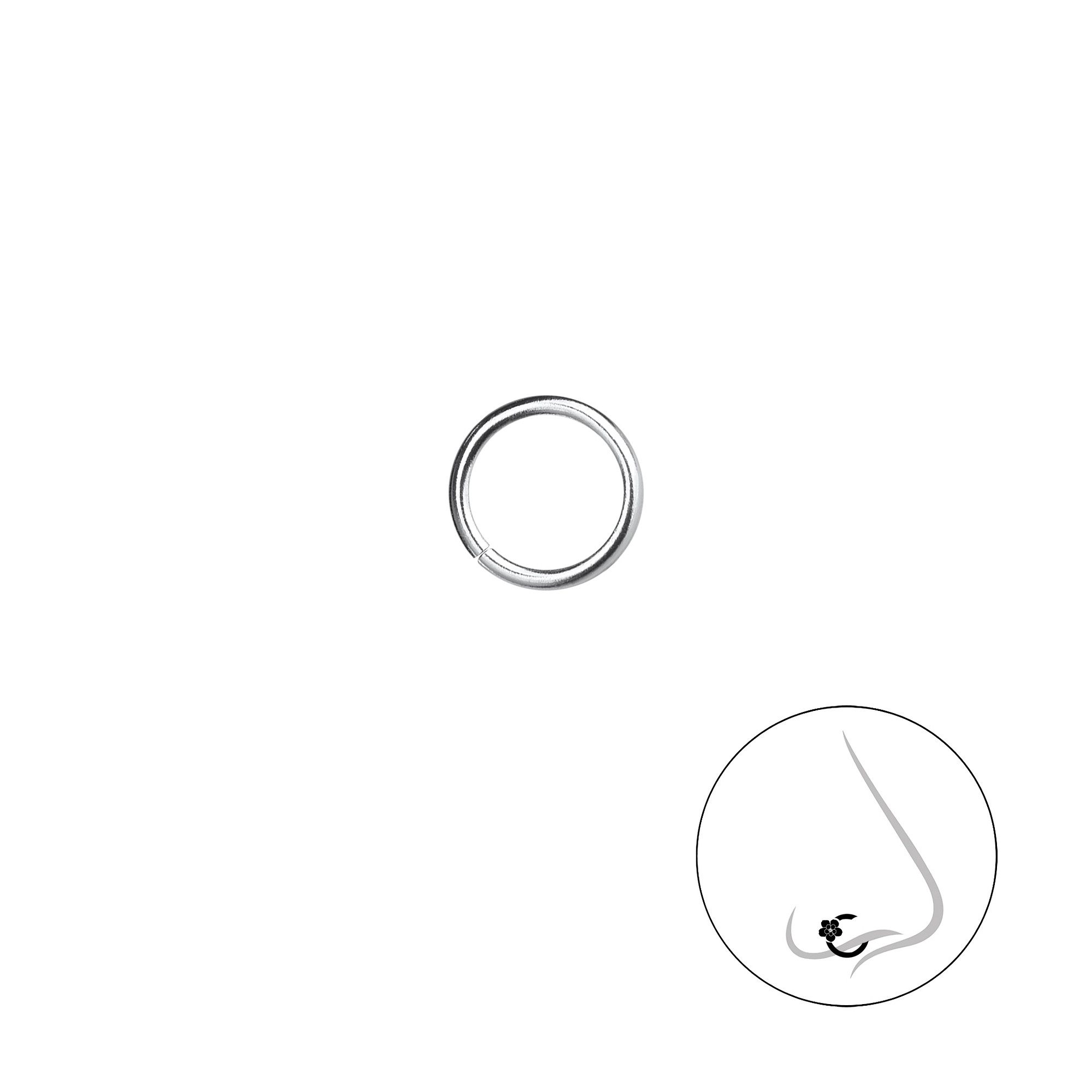 Monkimau Nasenpiercing 7mm Nasenring Nasenstecker 925 Silber günstig online kaufen