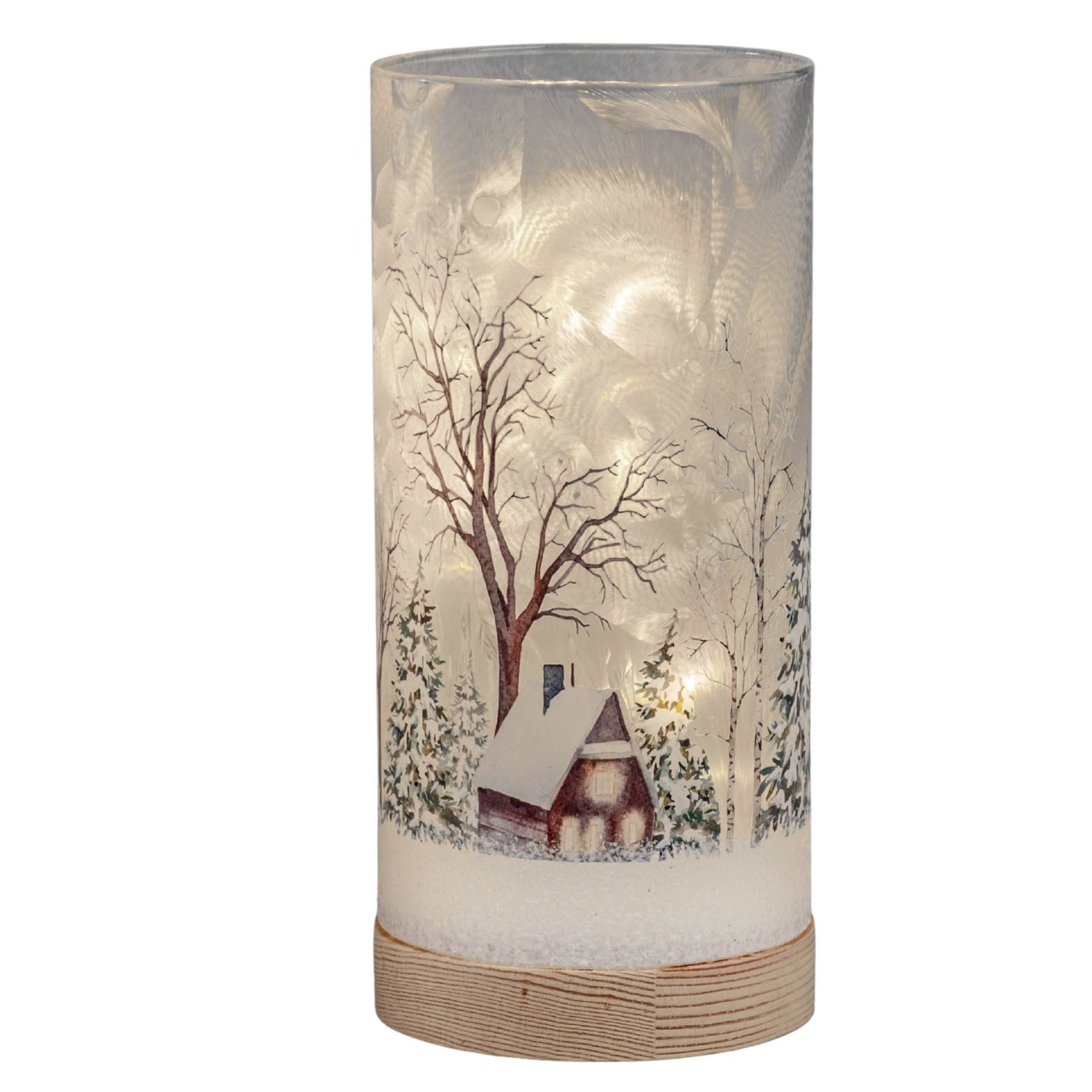 formano LED Dekolicht Winterlandschaft, LED, Mit Timerfunktion, Weiß, Winterlandschaft, H: 20cm