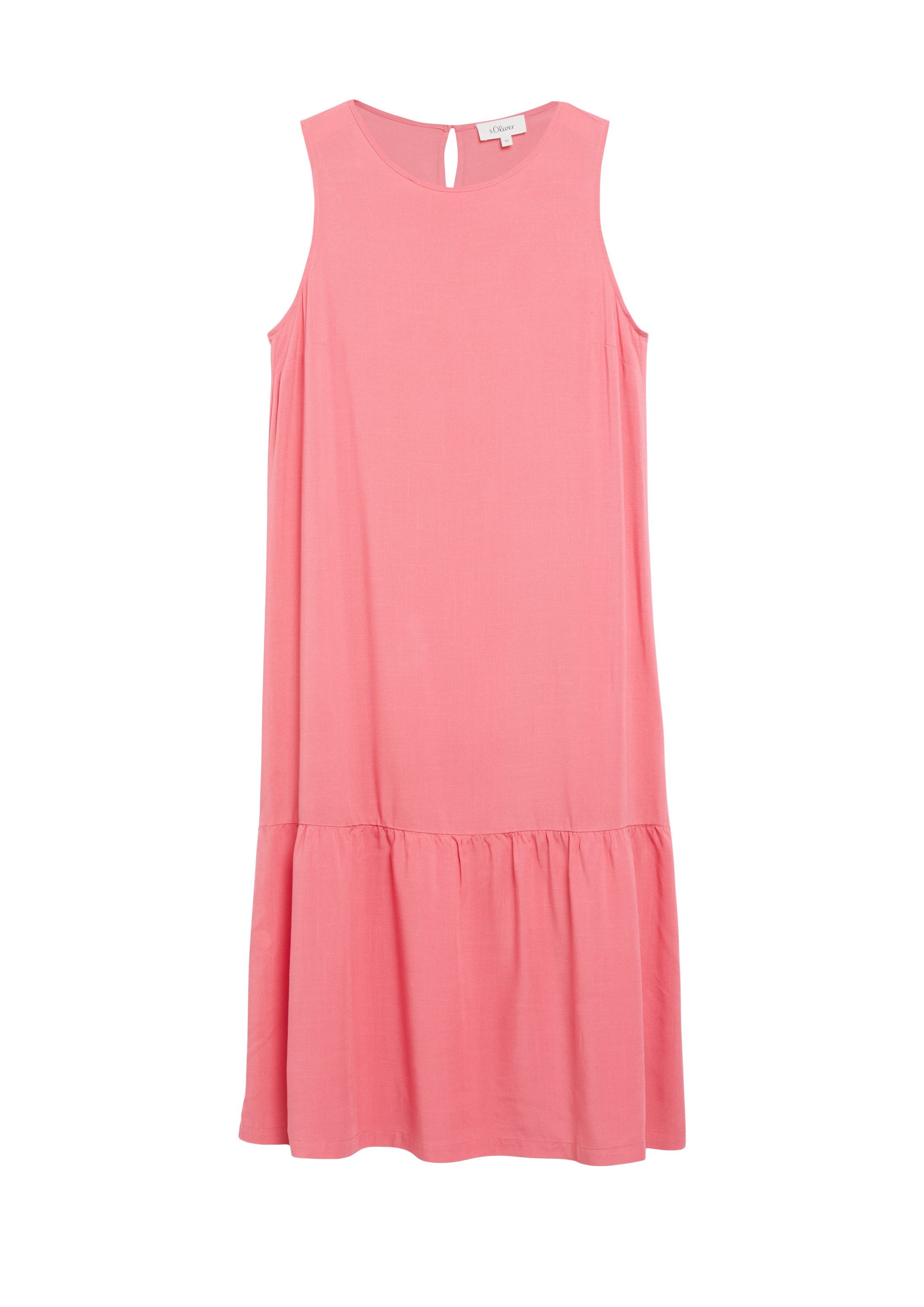 s.Oliver Midikleid Kleid Stufenkleid aus Viskose