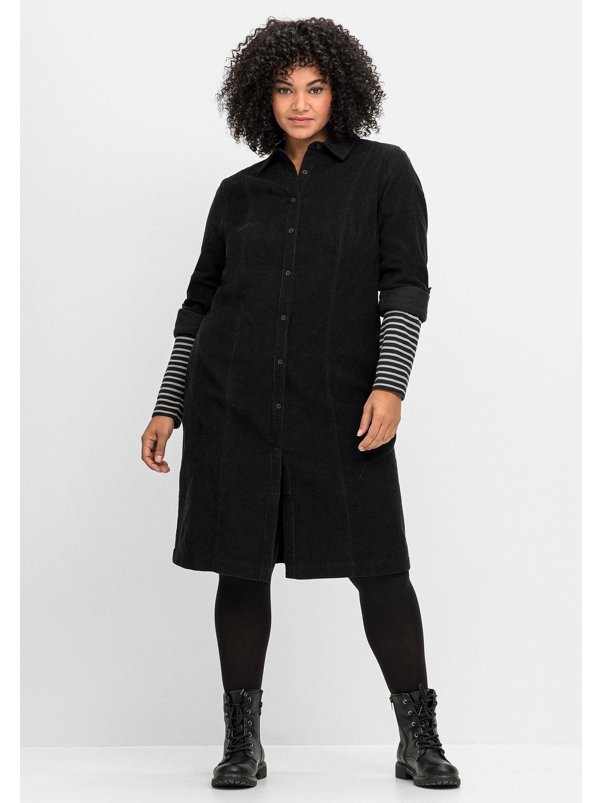 Sheego Blusenkleid Große Größen aus weichem günstig online kaufen