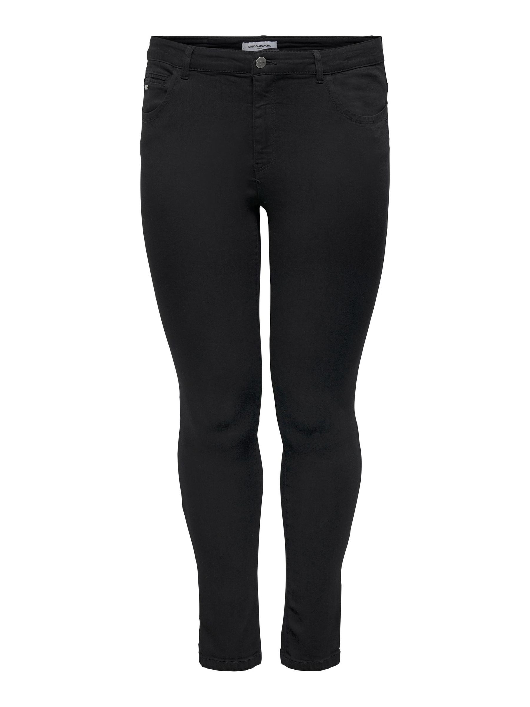 ONLY CARMAKOMA Skinny-fit-Jeans Skinny Jeans Dehnbare Denim Plus Size für Damen LENZING™ ECOVERO™, Baumwolle nachhaltig unifarben elastisch