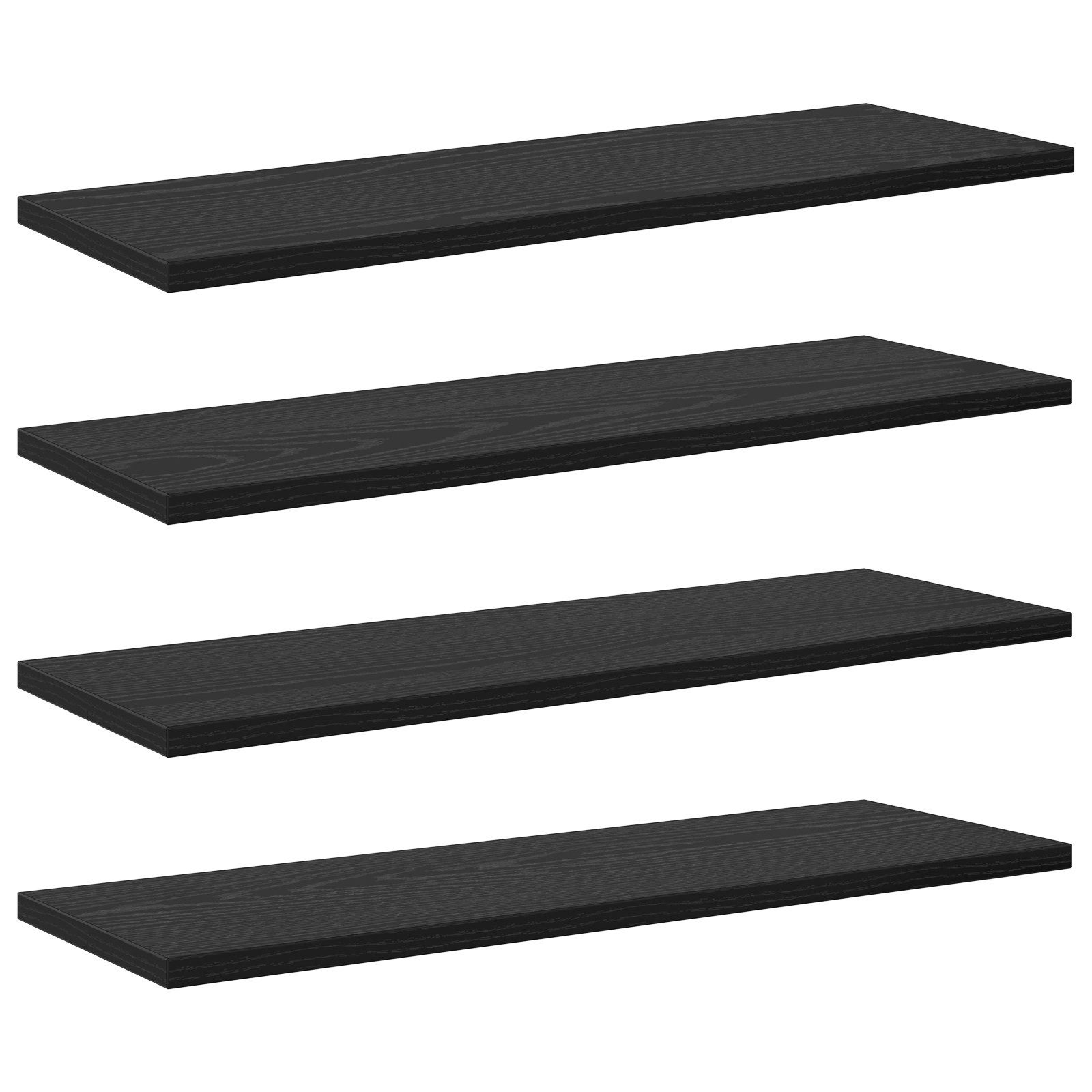vidaXL Bücherregal Wandregale Schwarze Eiche Verbundholz günstig online kaufen