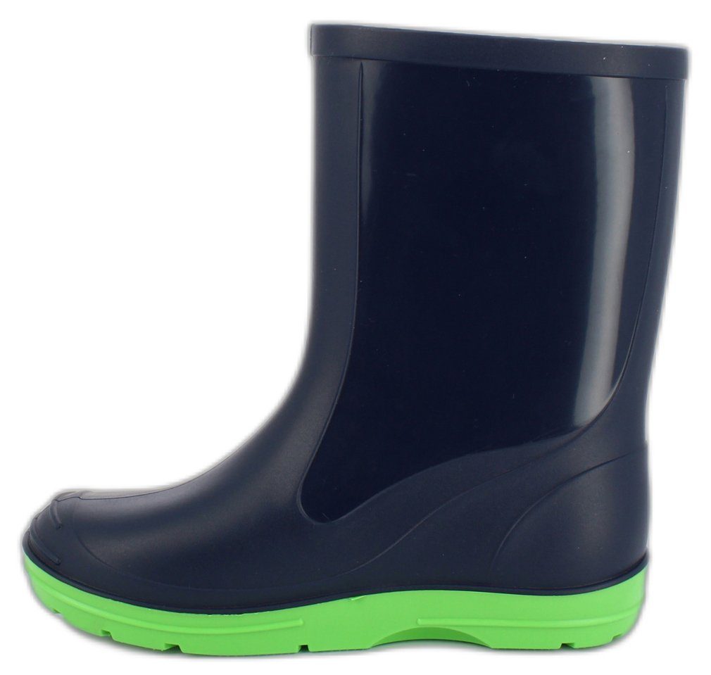 Beck Regenstiefel Basic, robuster wasserdichter Gummistiefel (für Mädchen und Jungen, in vielen Farben und Größen verfügbar) schmaler Schlupf-Stiefel, herausnehmbare Innensohle