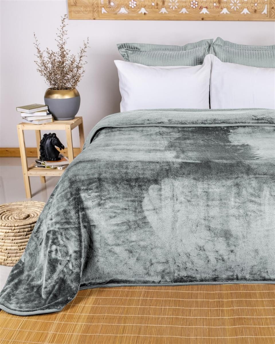 Wohndecke Cashmere-Feeling Kuscheldecke super weich & flauschig – Fleecedecke, Gräfenstayn, dicke & warme Sofadecke, Wohndecke & Tagesdecke - Überwurf Sofa, Couch