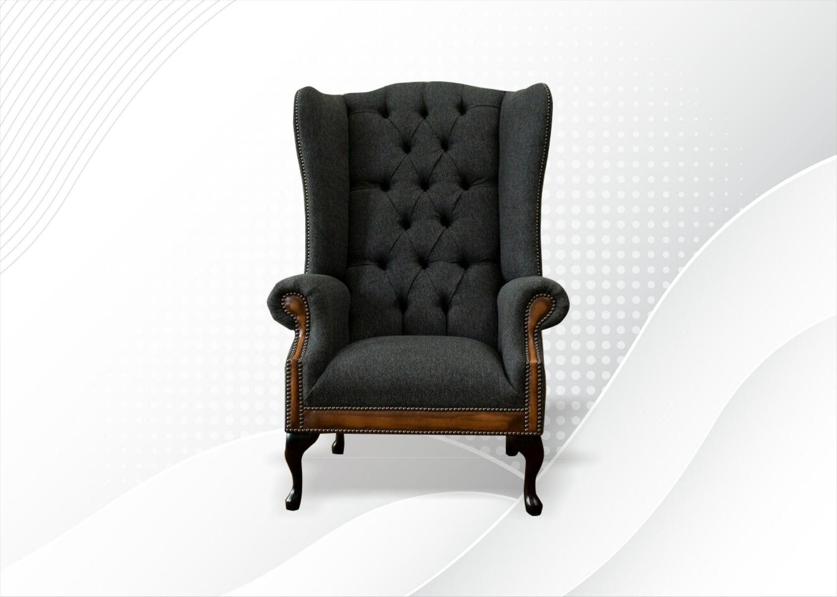 JVmoebel Ohrensessel Polsterstuhl für Wohnzimmer - Komfortabler Lounge Sessel, Made in Europa