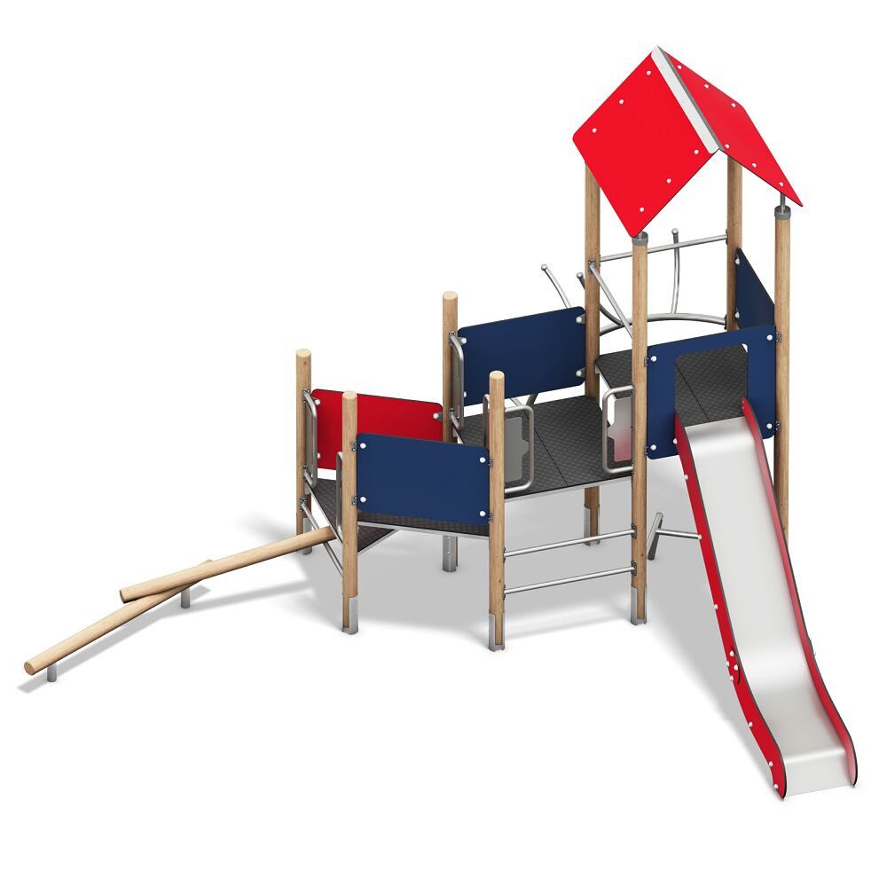 Playparc Klettergerüst Etolis Spielanlage 5, Für Kita, Schule, Spielplatz und öffentliche Bereiche