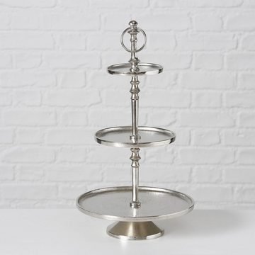 Home affaire Dekoetagere Valomi, silber, 3-stufig, Höhe 49 cm, aus Metall, Wohnzimmer