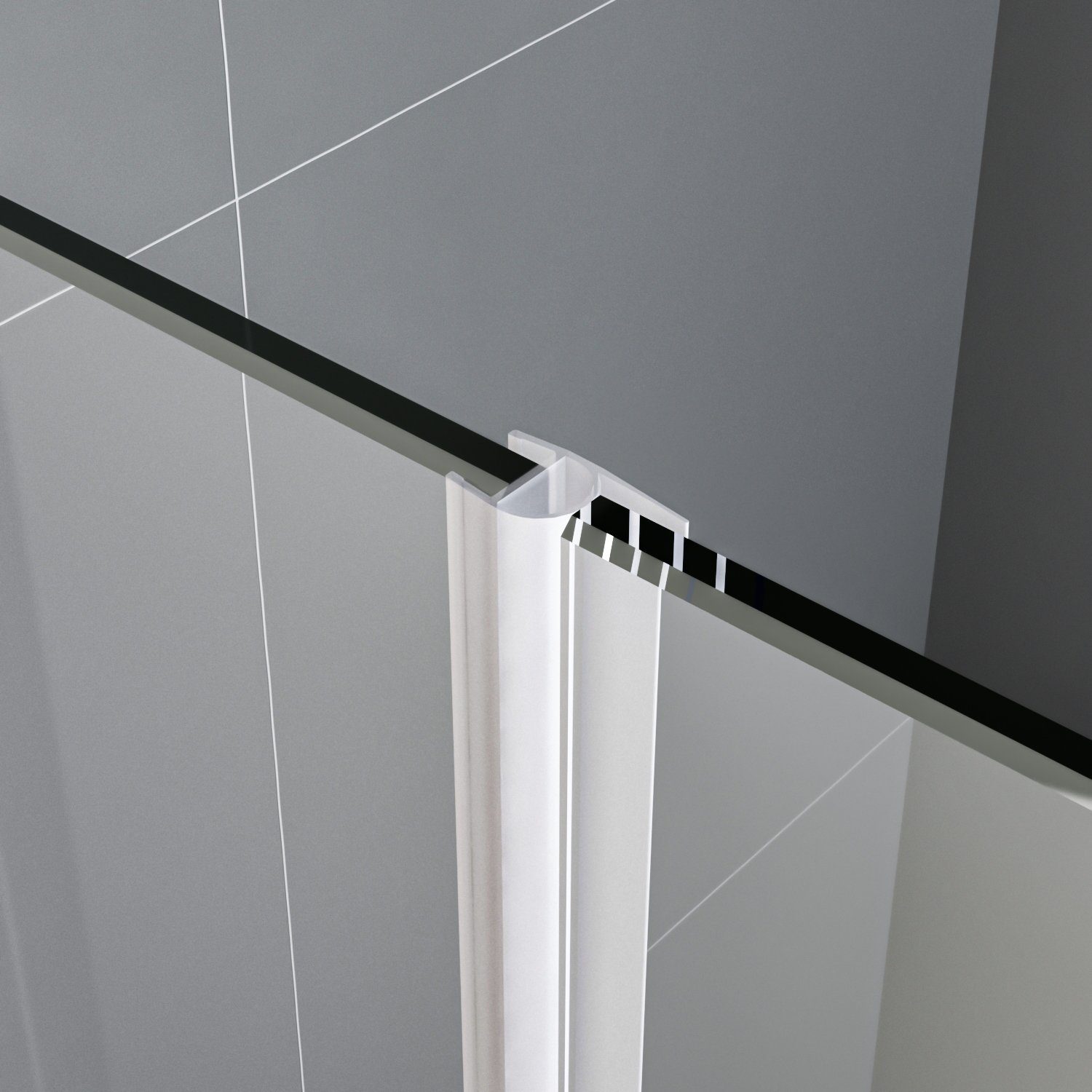 Decorspace Eckdusche 'Acril' – 70x120 Cm Acryl Duschkabine Made In Italy, 10 Jahre Garantie, Bis 5 Cm Kürzbar