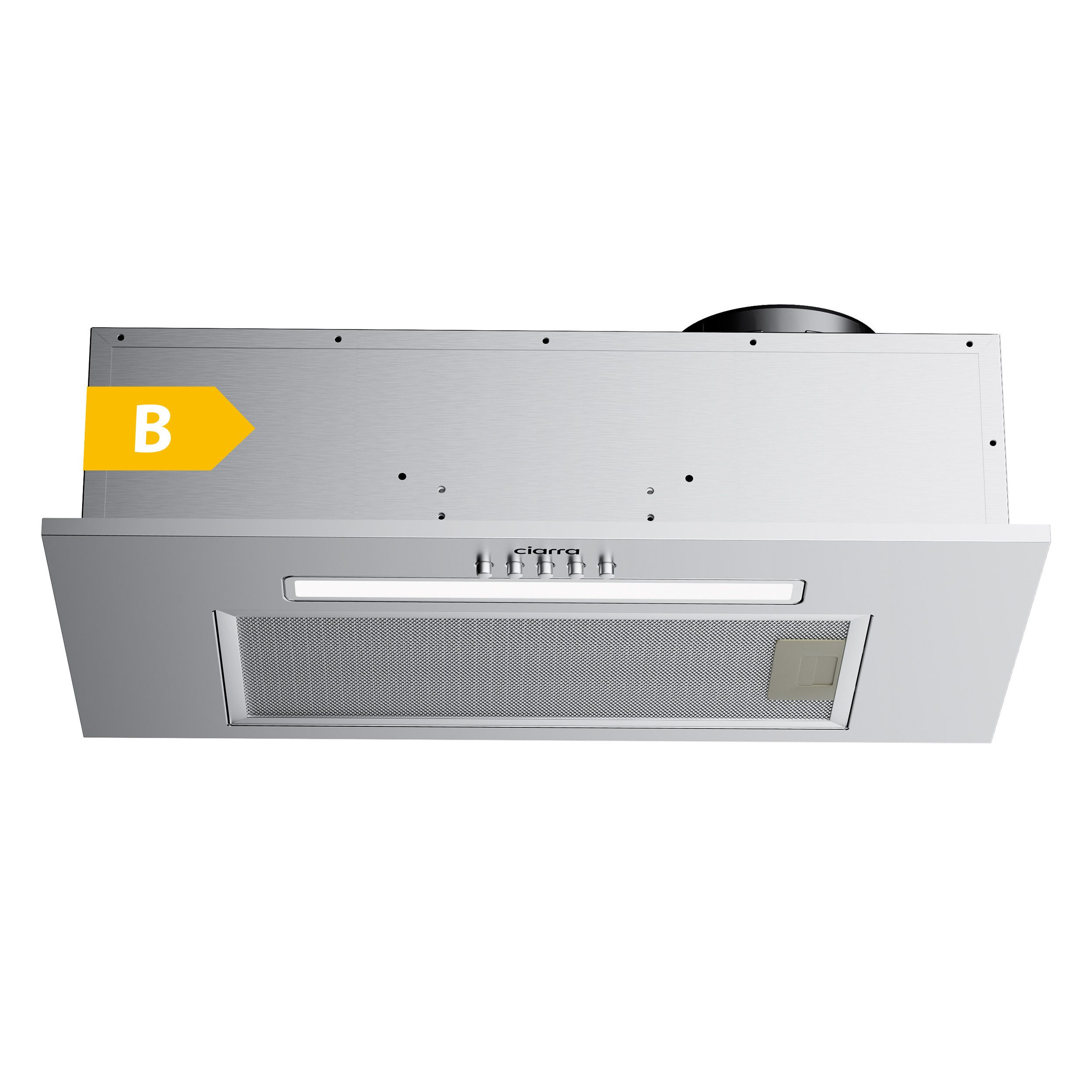 CIARRA Unterbauhaube VMS5913D VMS5913D, Integrierte Unterbau-Dunstabzugshaube 52 cm 300m³/h Abluft Einbauhaube