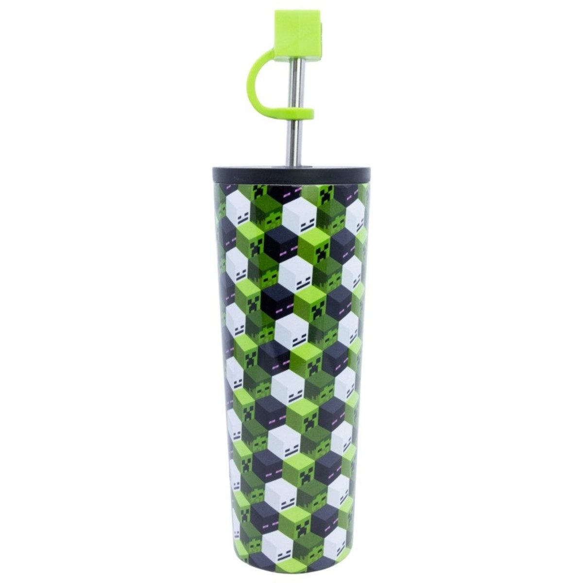 Minecraft Trinkflasche Edelstahl Thermobecher 770 ml mit Trinkhalm und Deckel
