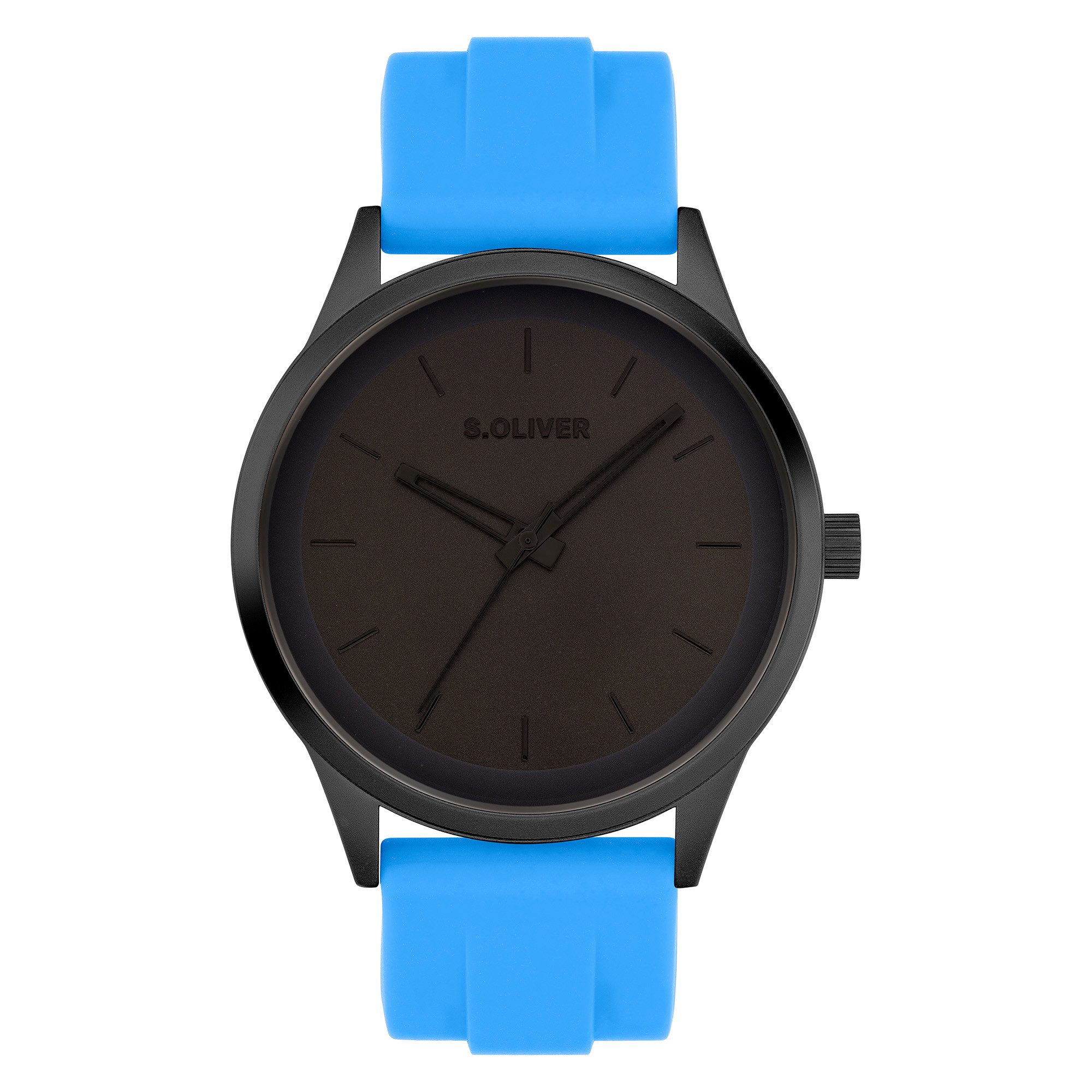 s.Oliver Quarzuhr Sport Silicone SO-4403-PQ, Armbanduhr, Herrenuhr, Silikonarmband, analog