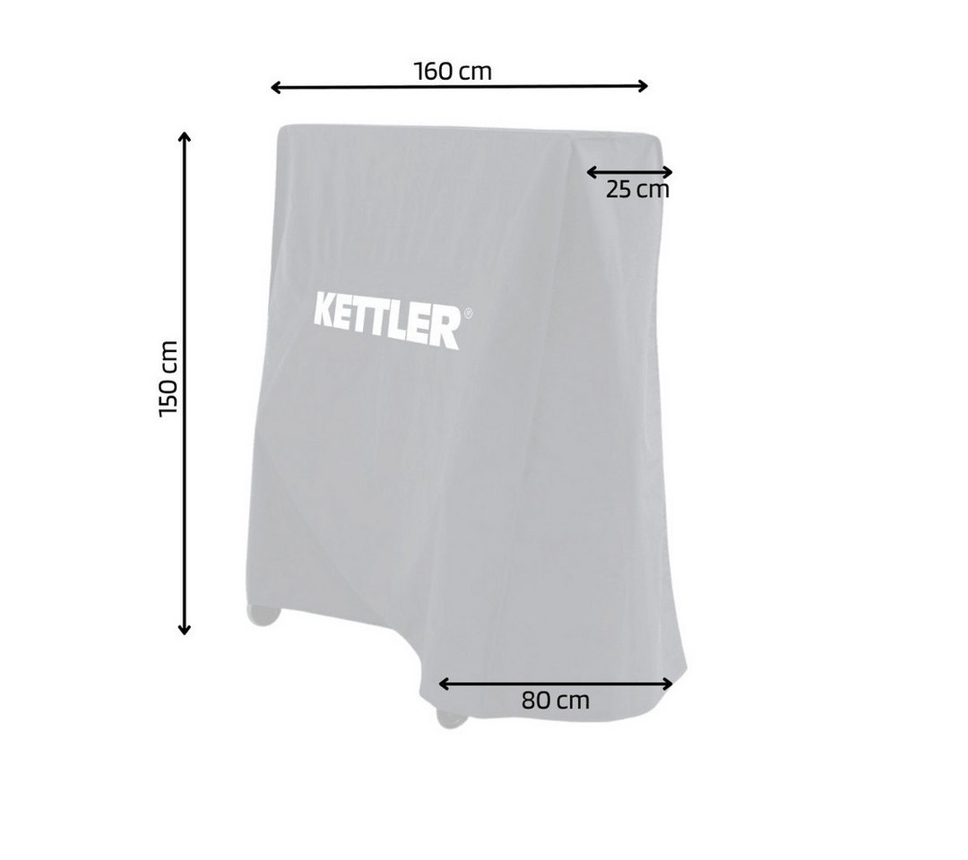 KETTLER Abdeckhaube KETTLER Abdeckhaube für Tischtennisplatten, Reißverschluss