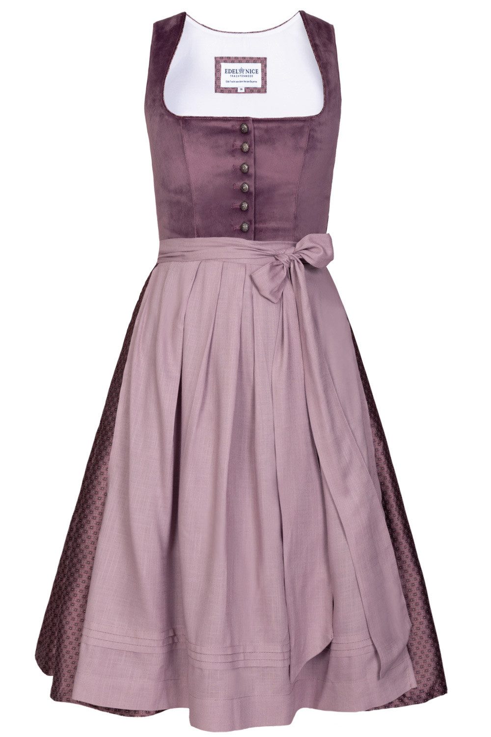 Edelnice Dirndl Susi Samt Flieder