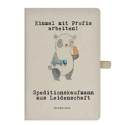 Mr. & Mrs. Panda Notizbuch Speditionskaufmann Leidenschaft - Transparent - Geschenk, Adressbuch, Mr. & Mrs. Panda, Umweltfreundlich
