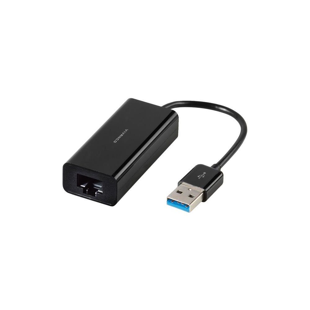 Vivanco USB 3.0 Netzwerk Adapter, 0,1m (39629) ComputerAdapter