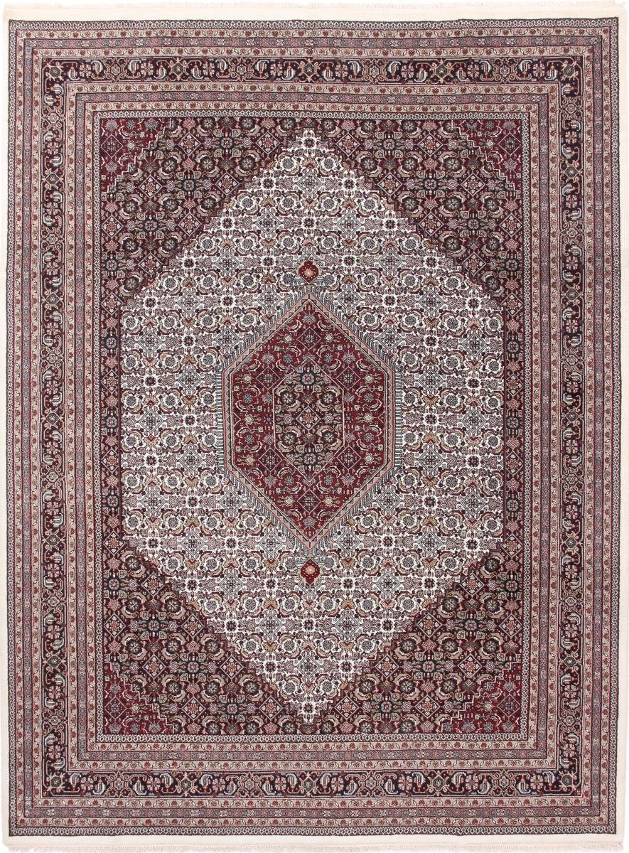 Orientteppich Indo Bidjar Herati 279x378 Handgeknüpfter Orientteppich, Nain Trading, rechteckig, Höhe: 15 mm