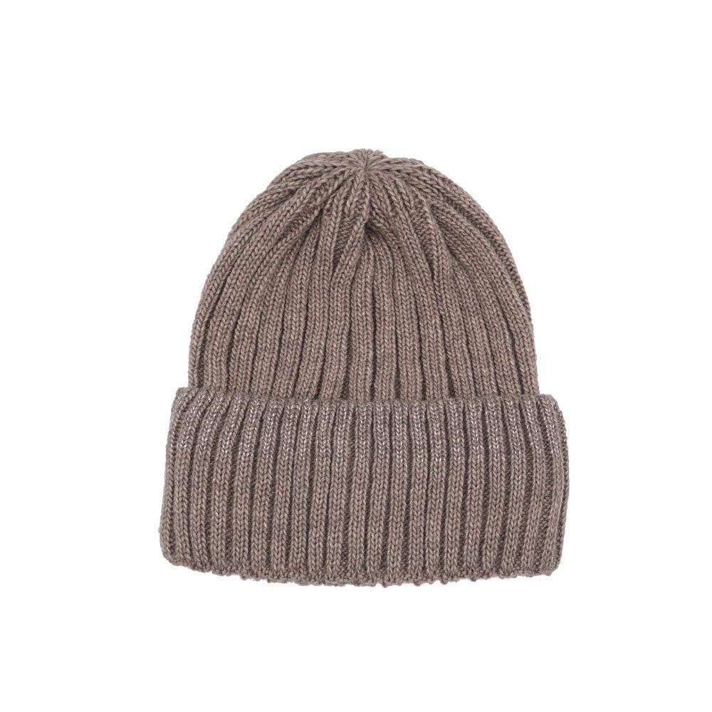 Strickmütze Strickmütze, Lurexstreifen, Rippe