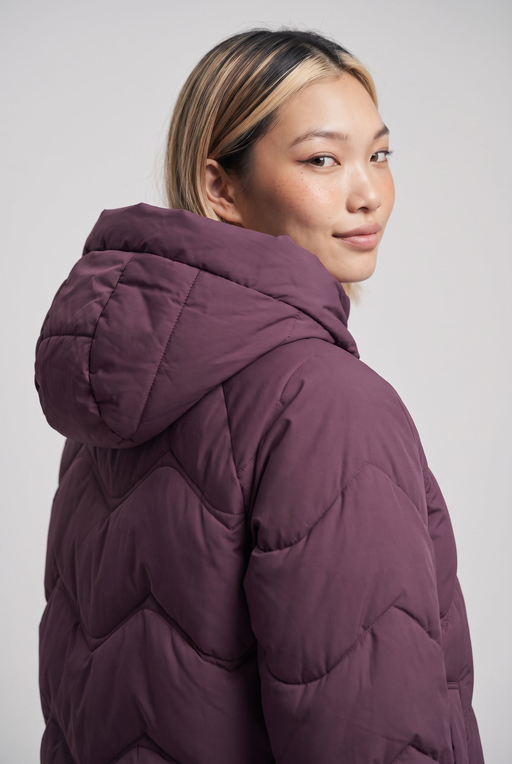 JDY Steppjacke JDYPOWER SHORT HOOD PUFFER OTW HAB Kunstfaser – Bild 4 von 5