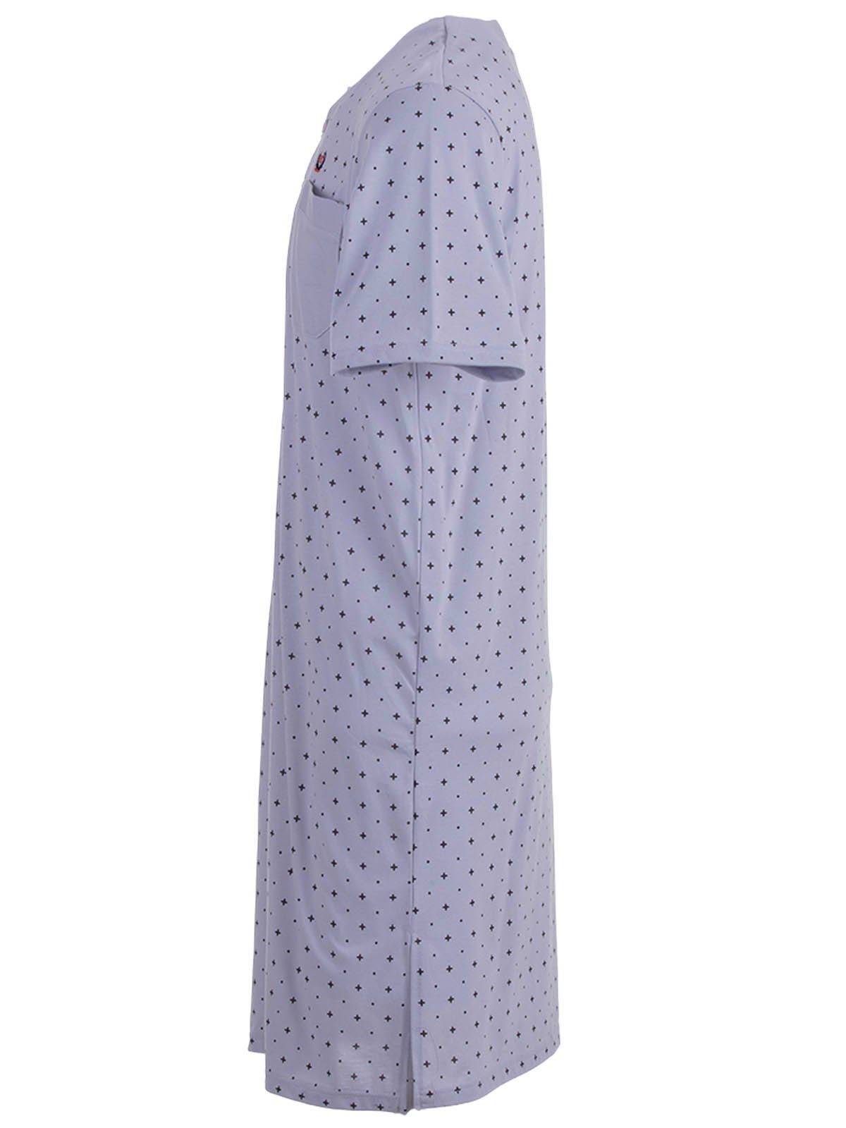 Henry Terre Nachthemd Nachthemd Kurzarm - Punkte Kreuz günstig online kaufen