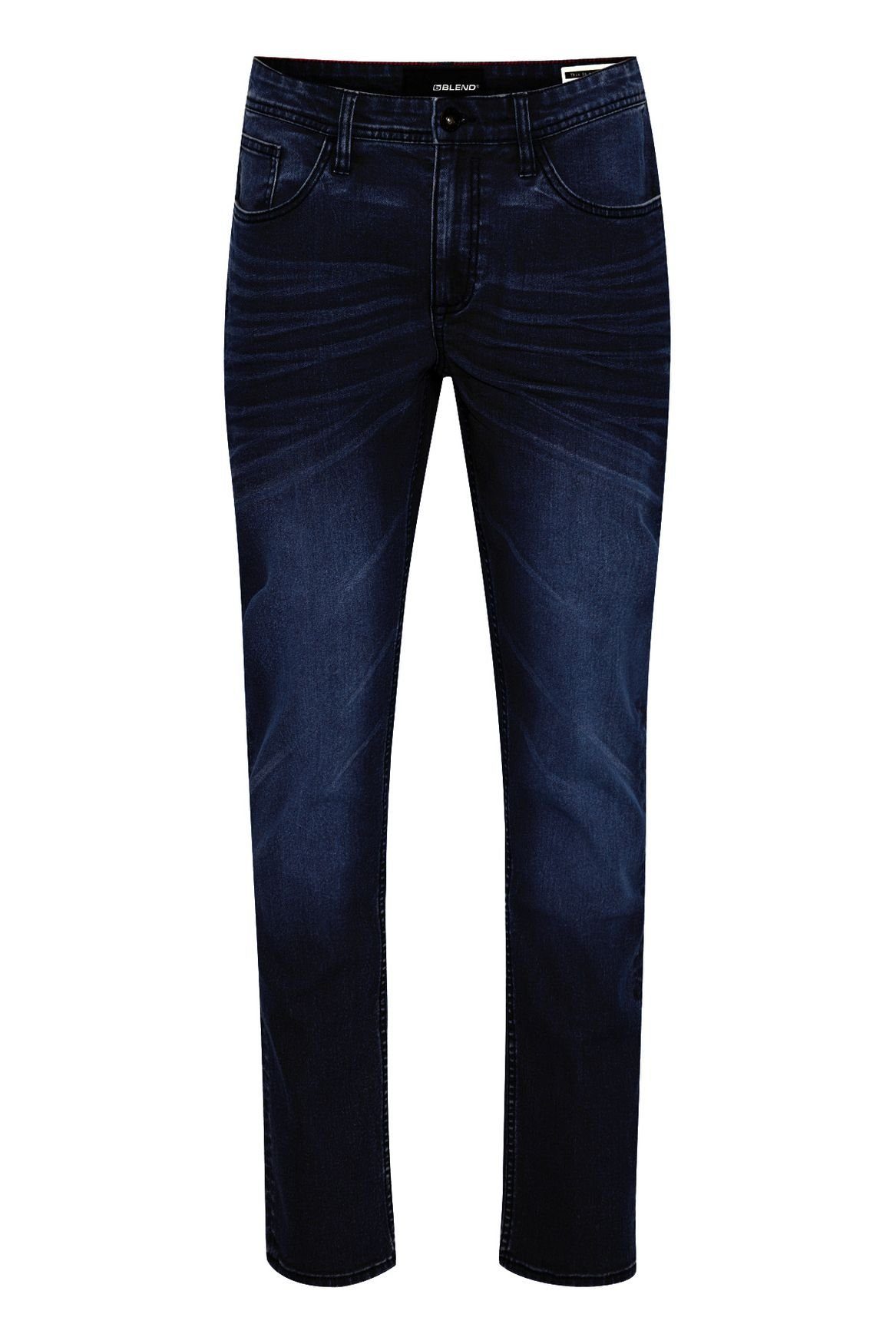 Blend Slim-fit-Jeans Slim Fit Jeans Basic Denim Hose Stoned Washed TWISTER FIT 4515 in Dunkelblau