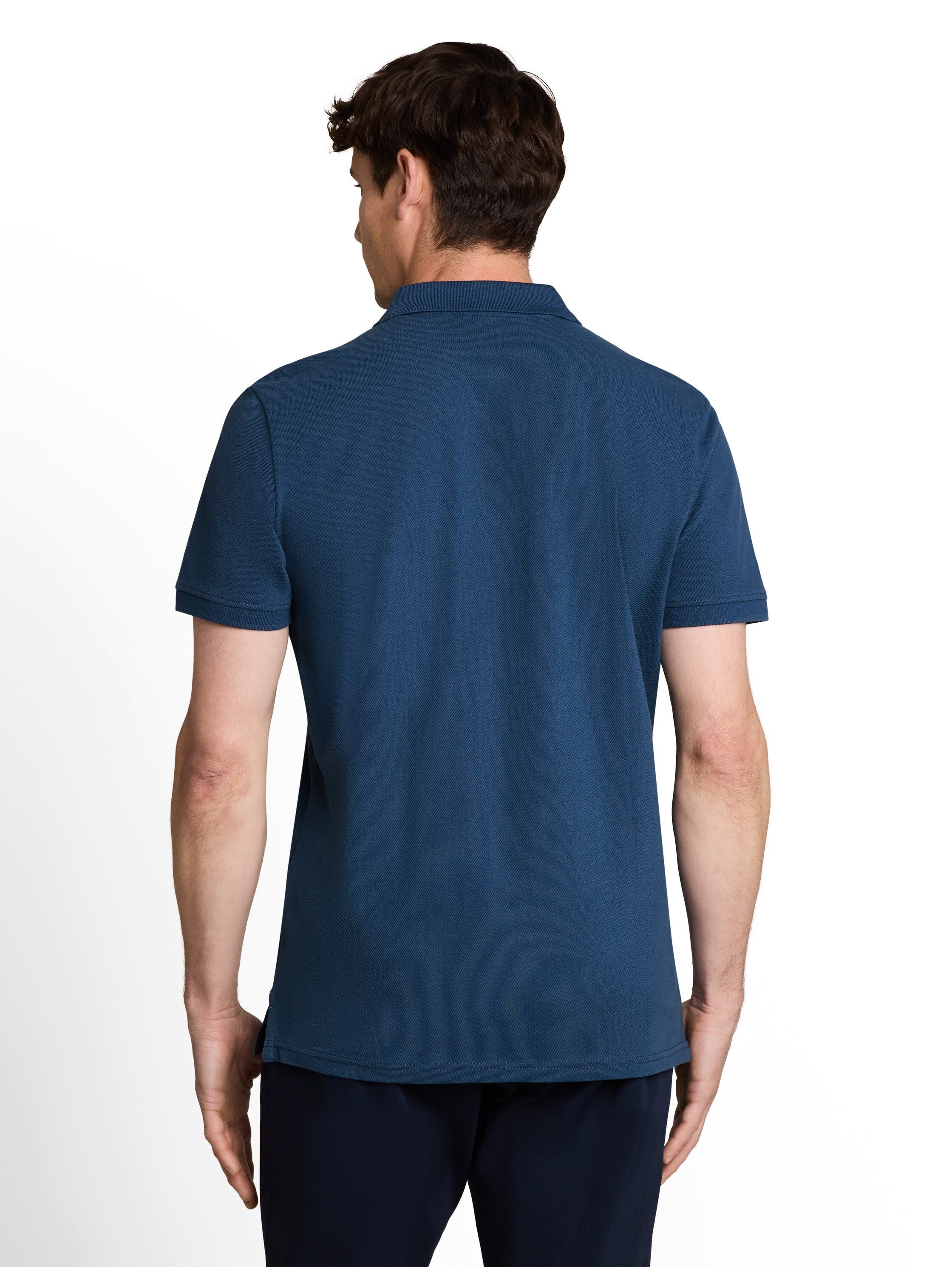 TOM TAILOR Poloshirt mit Knopfleiste und Logo