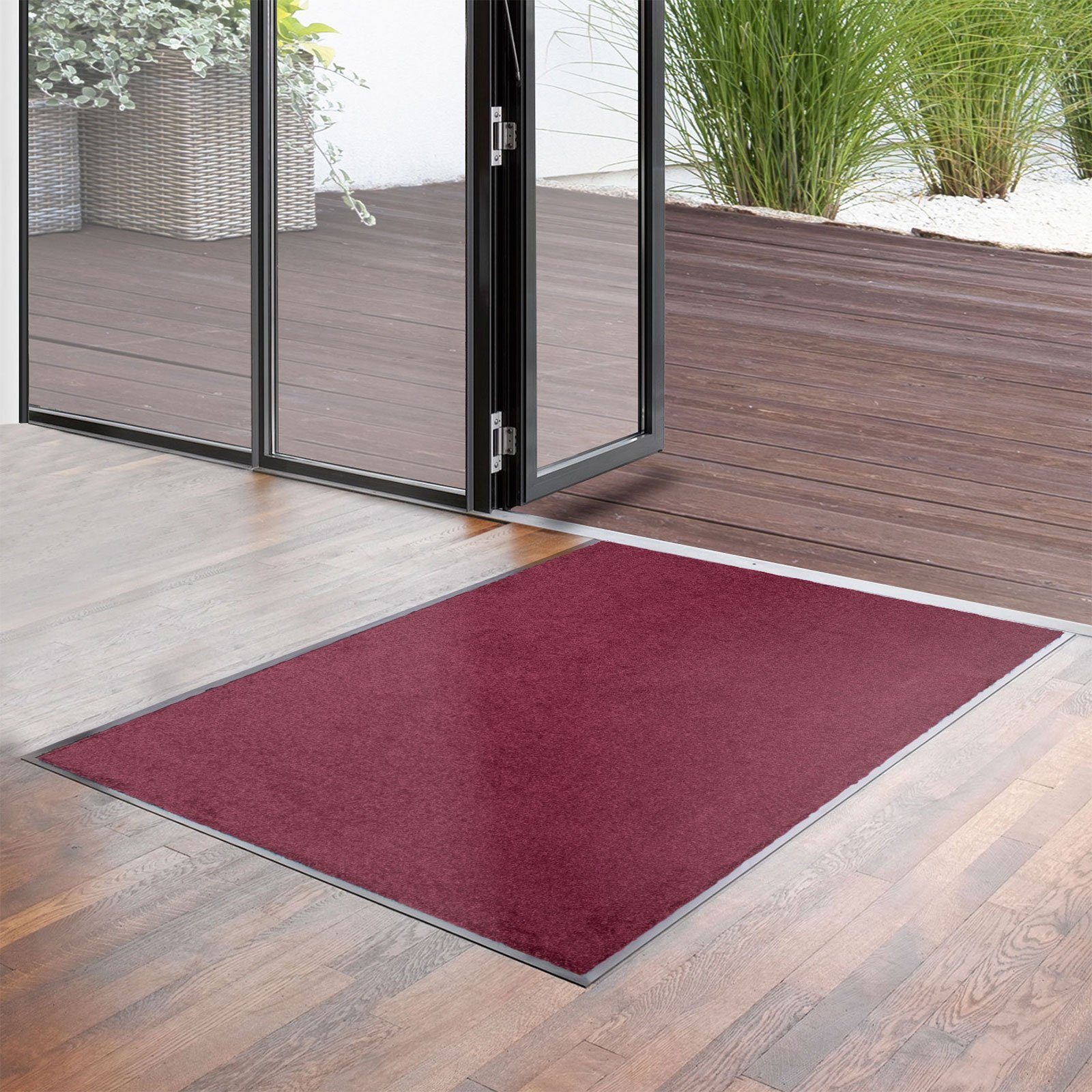 Karat Fußmatte Schmutzfangmatte Mykonos XXl, verschiedene Farben & Größen, Rechteckig, Höhe: 7 mm, Hohe Absorptionsfähigkeit