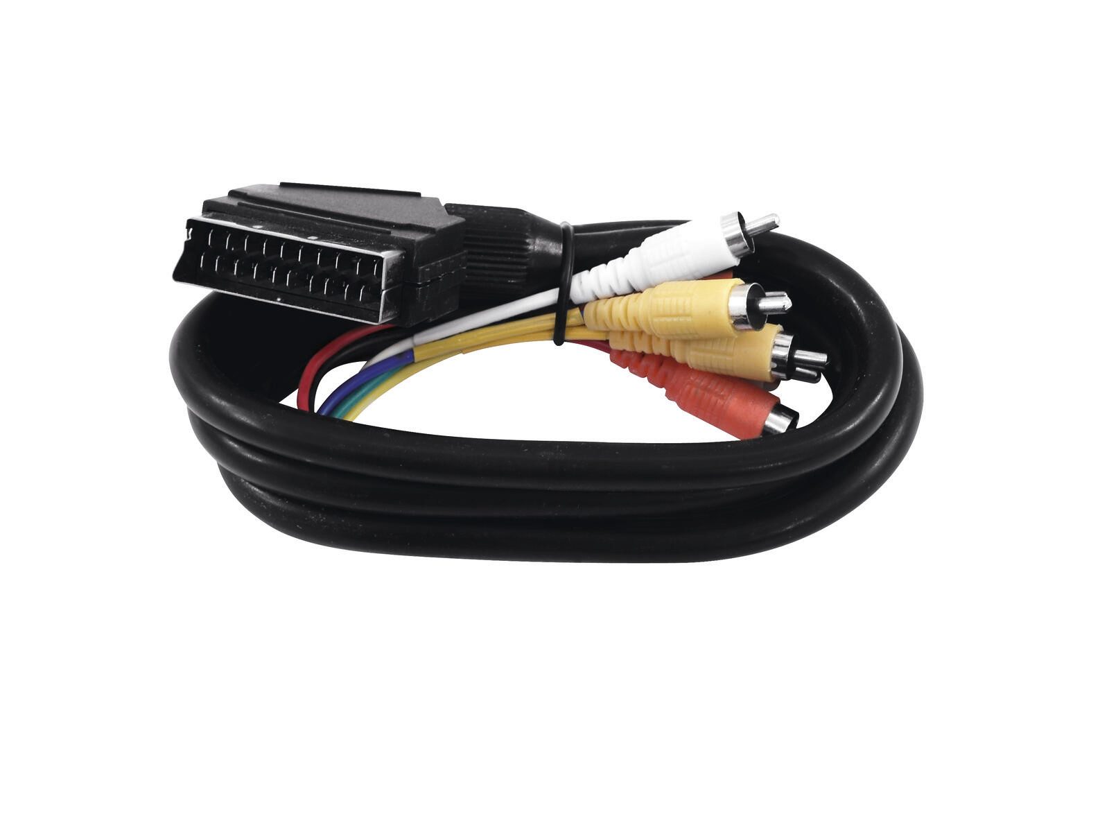OMNITRONIC Adapterkabel Scart/6xCinch 1,5m Video-Adapter