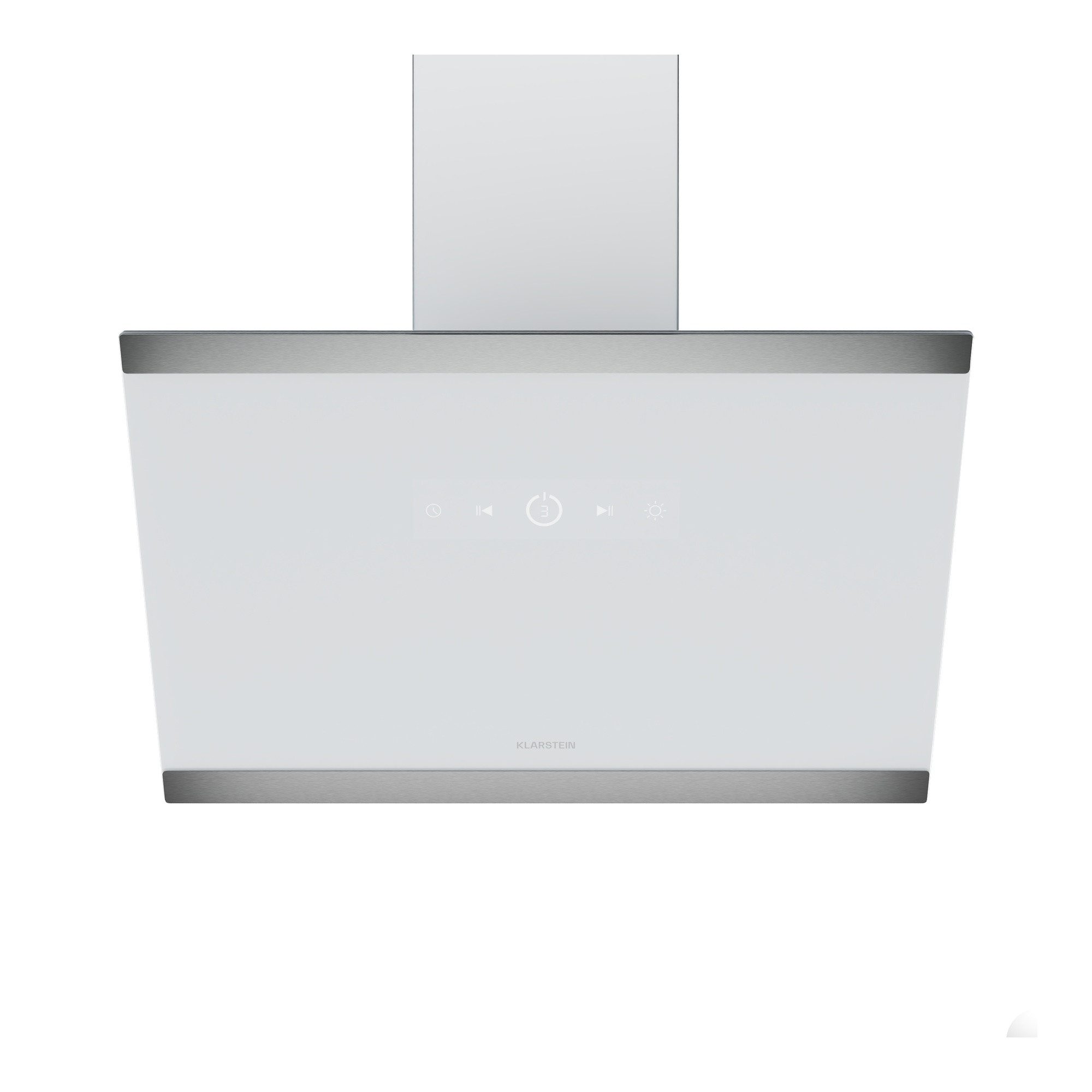 Klarstein Deckenhaube FlashLine Serie FlashLine Dunstabzugshaube A++ 524 m³/h 100W BLDC 3 Stufen Touch LED FlashLine, Abzugshaube Küche Abzughaube Abluft Umluft mit Edelstahl & Kohle
