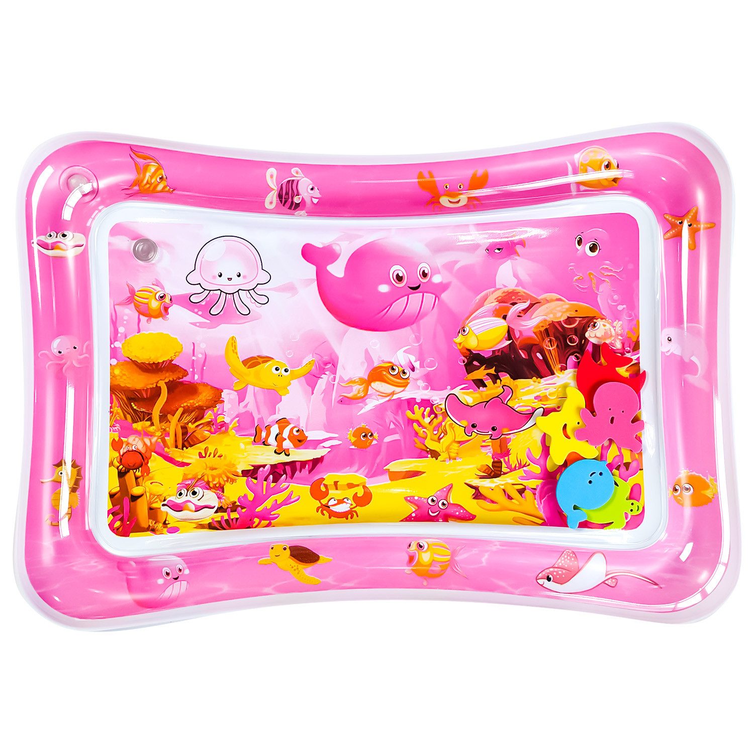 HYTIREBY Planschbecken Wassermatte baby,Wasser Ocean,Baby-Spielzeug,Rosa, (1-tlg), Baby-Geschenke, entwickeln sensorisches Spielzeug