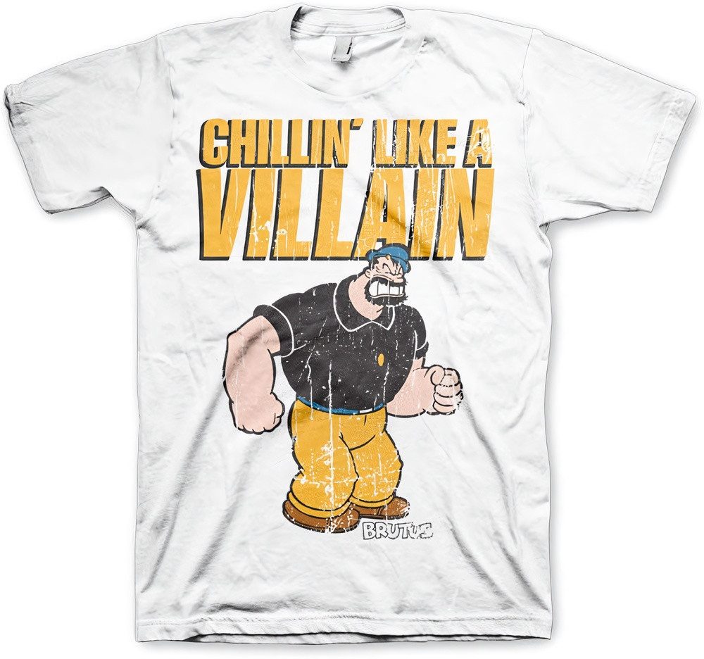 Popeye T-Shirt Chillinlike A Villain Big Tall T-Shirt